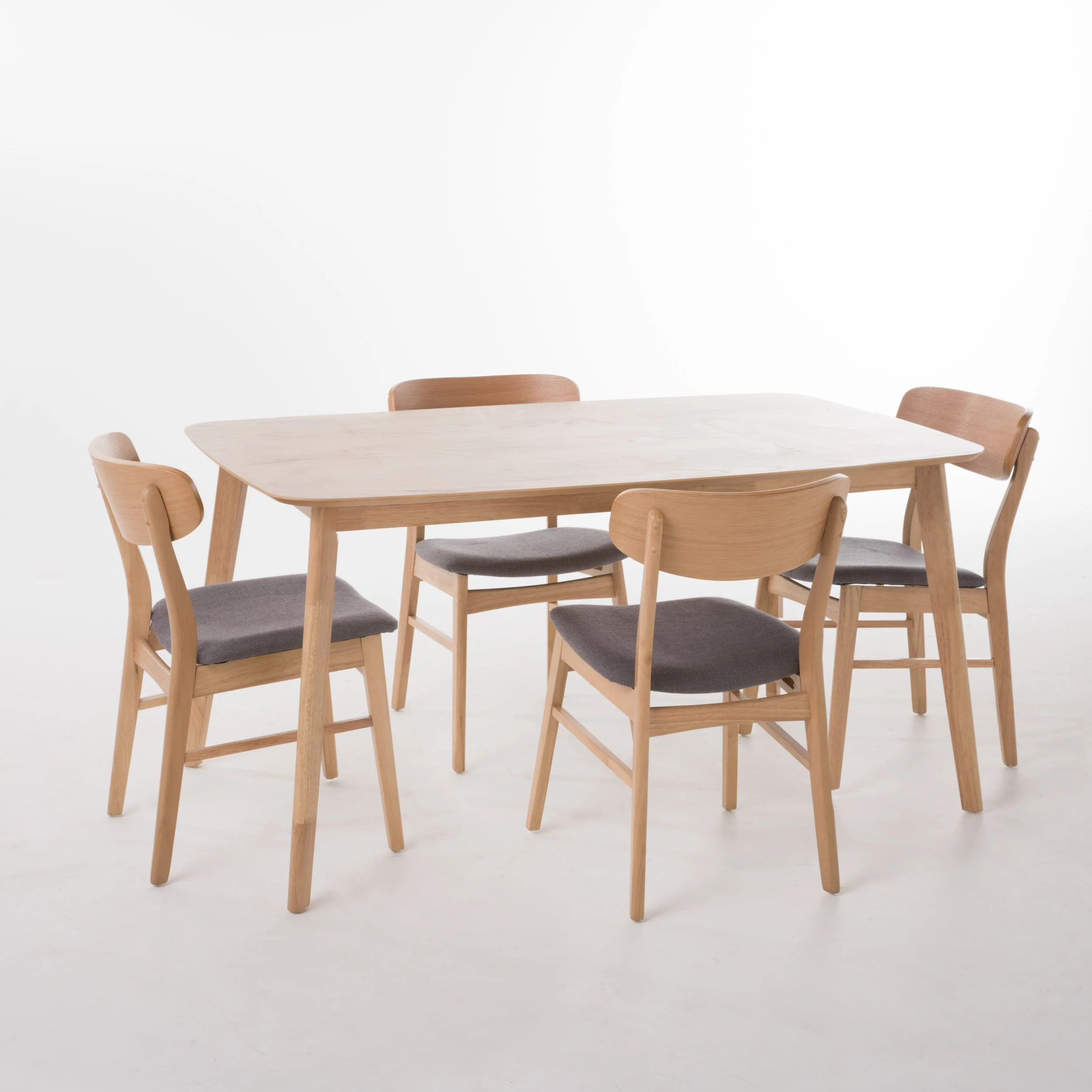Lucille Mid-Century Modern 5 Piece Dining Set - furnishings