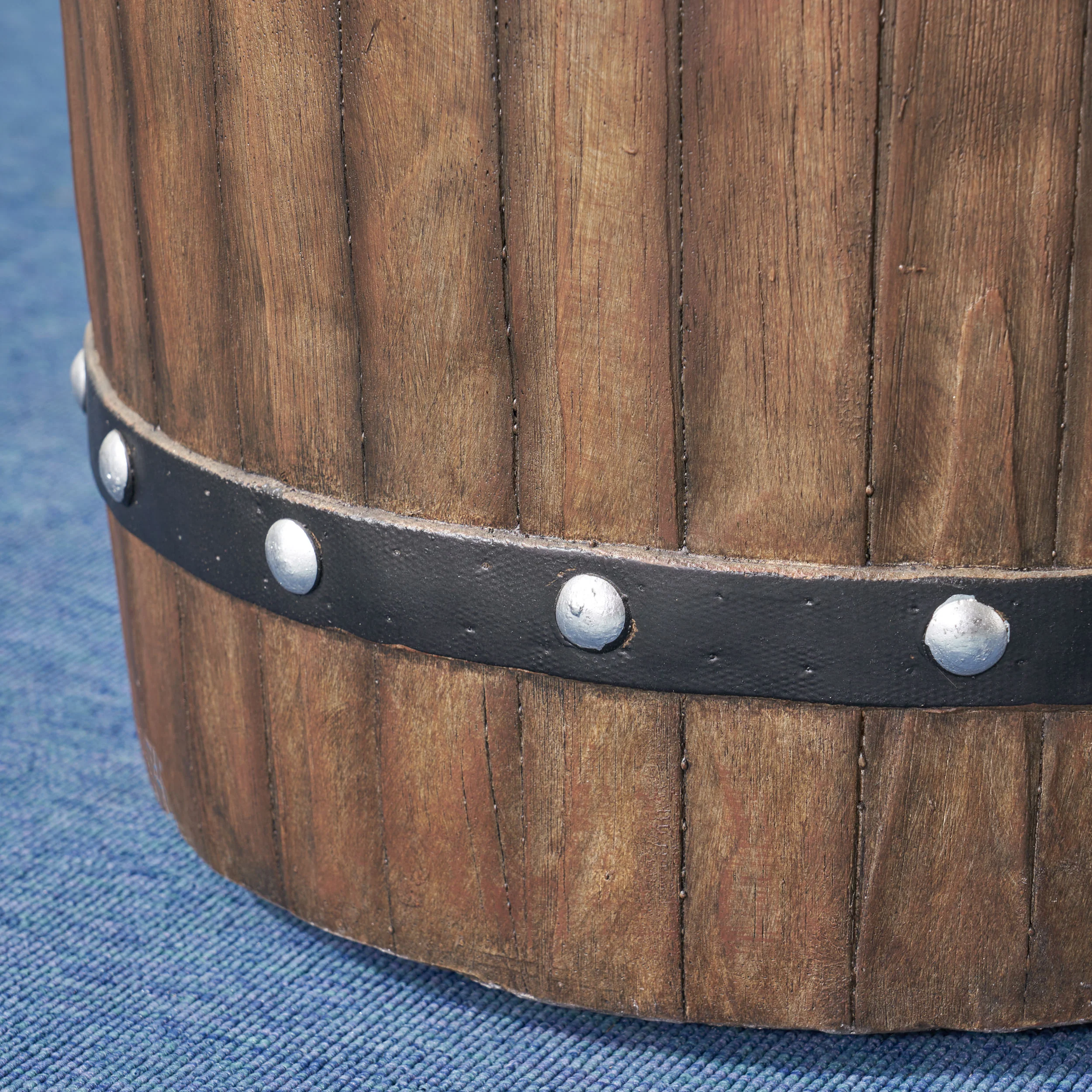 Muriel Wine Barrel Propane Gas Fire Pit 40K BTU - furnishings