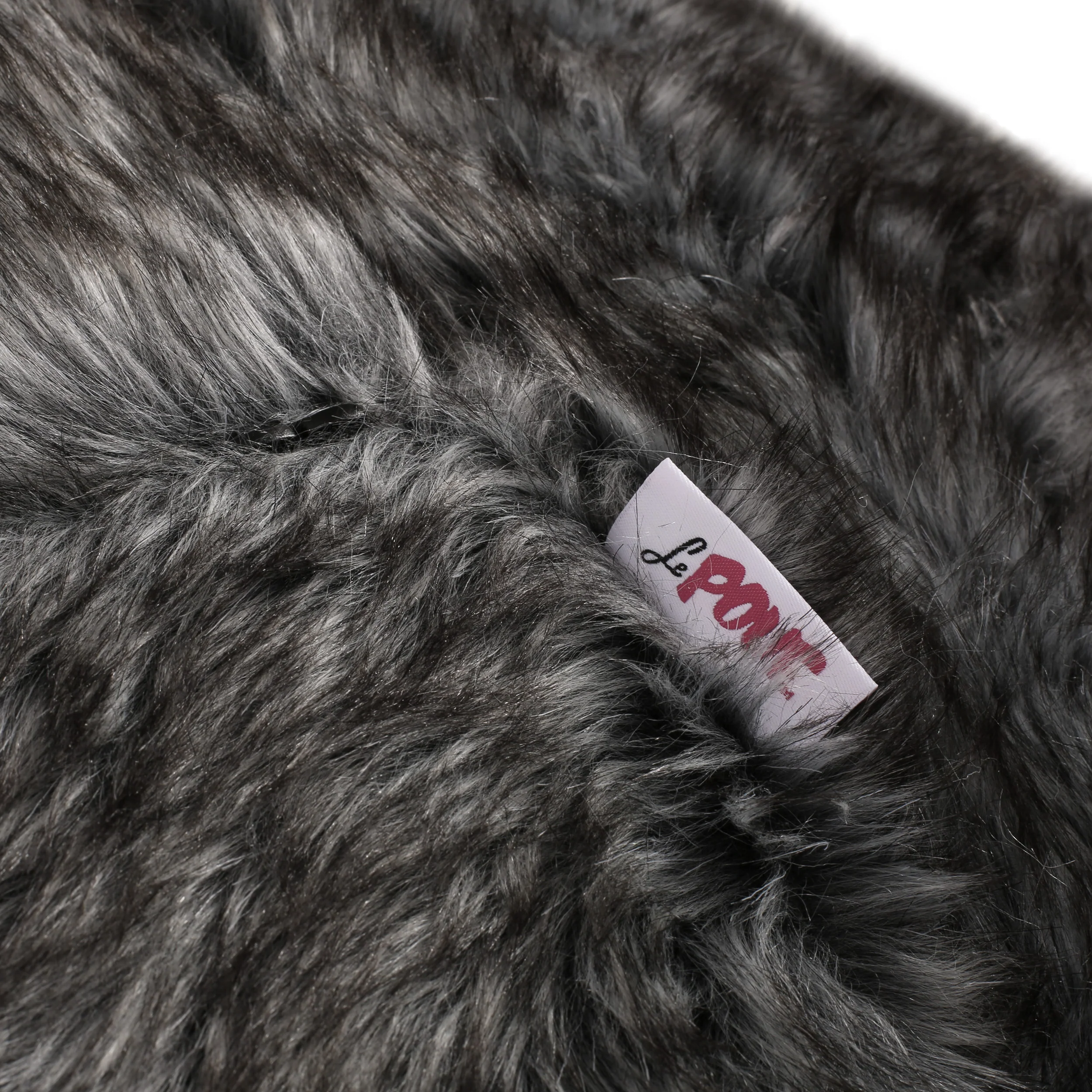 Terrell Schley Modern Glam 5 Foot Short Faux Fur Bean Bag - furnishings