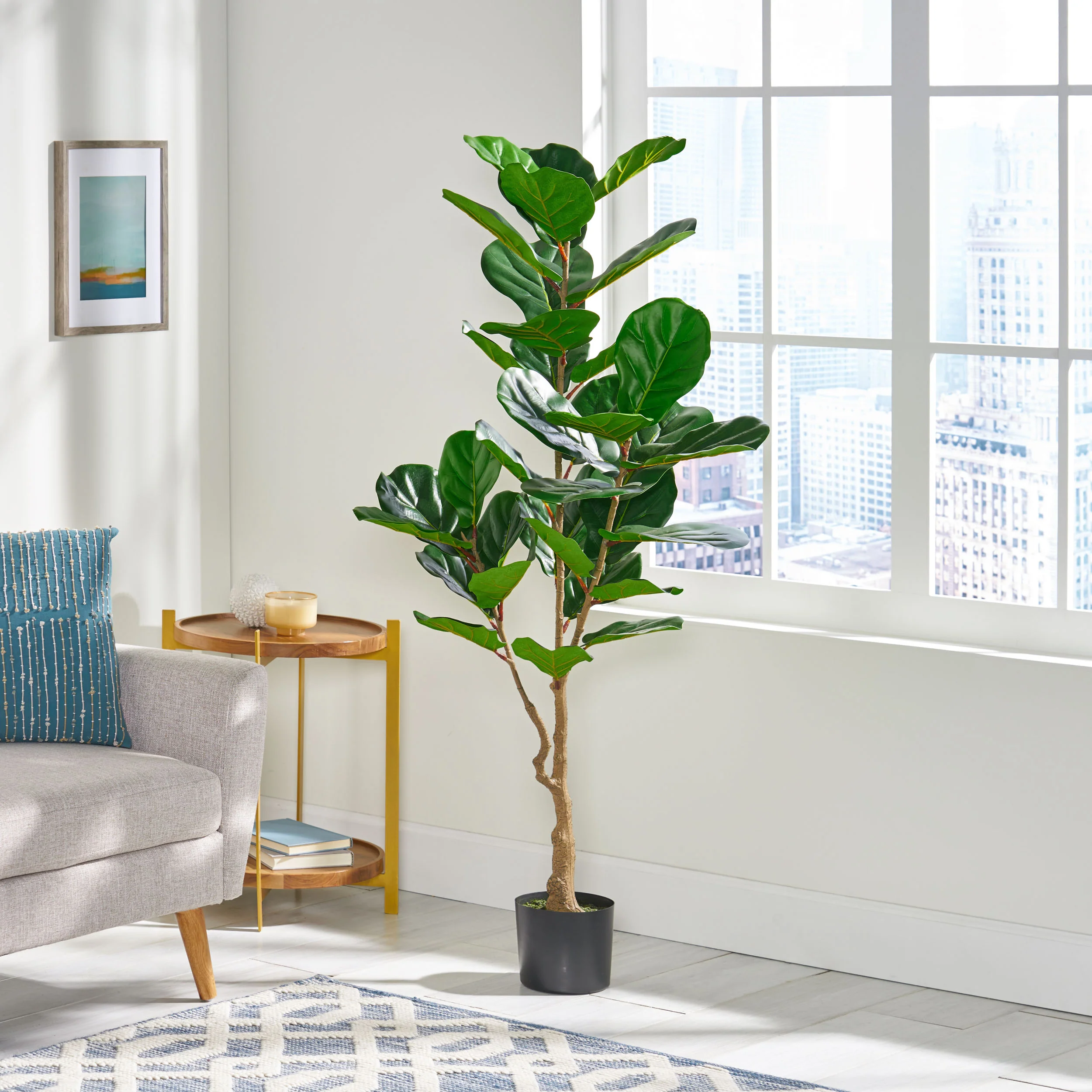 Stilwell Artificial Fiddle-Leaf Fig Tree - furnishings