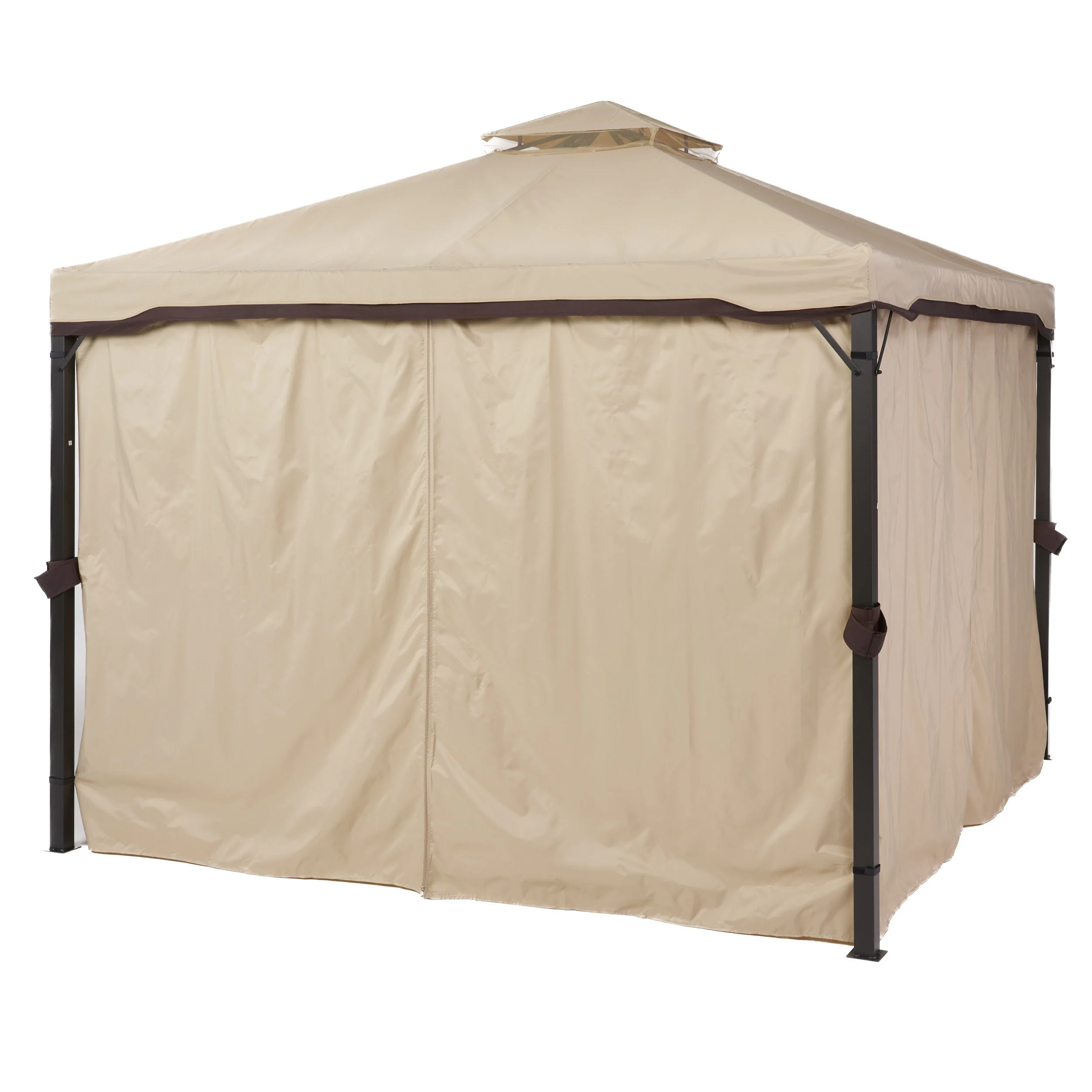 Sonoma Outdoor Curtains With Mosquito Netting 10 x 10 Foot Gazebo - furnishings