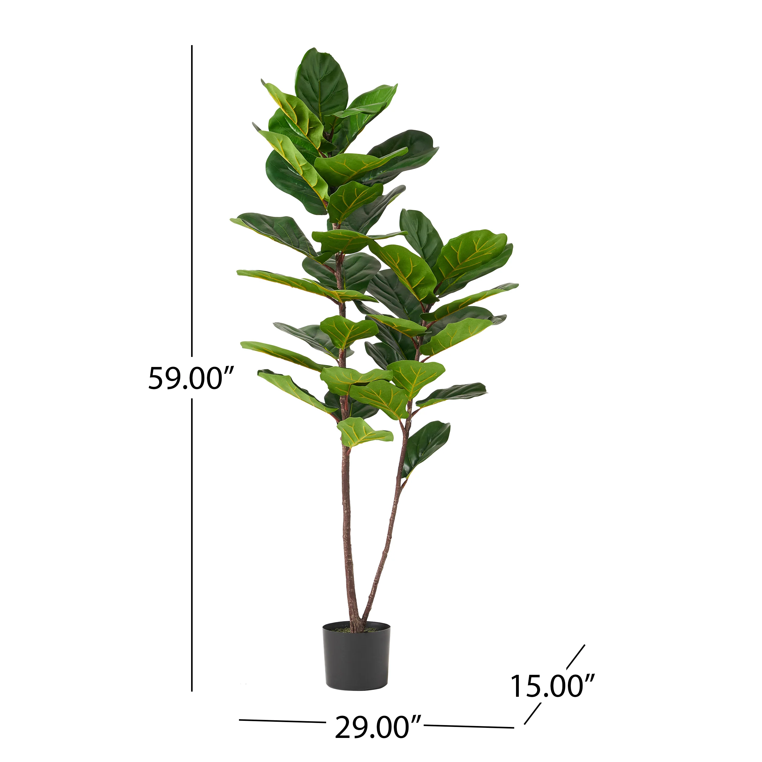 Stilwell Artificial Fiddle-Leaf Fig Tree - furnishings
