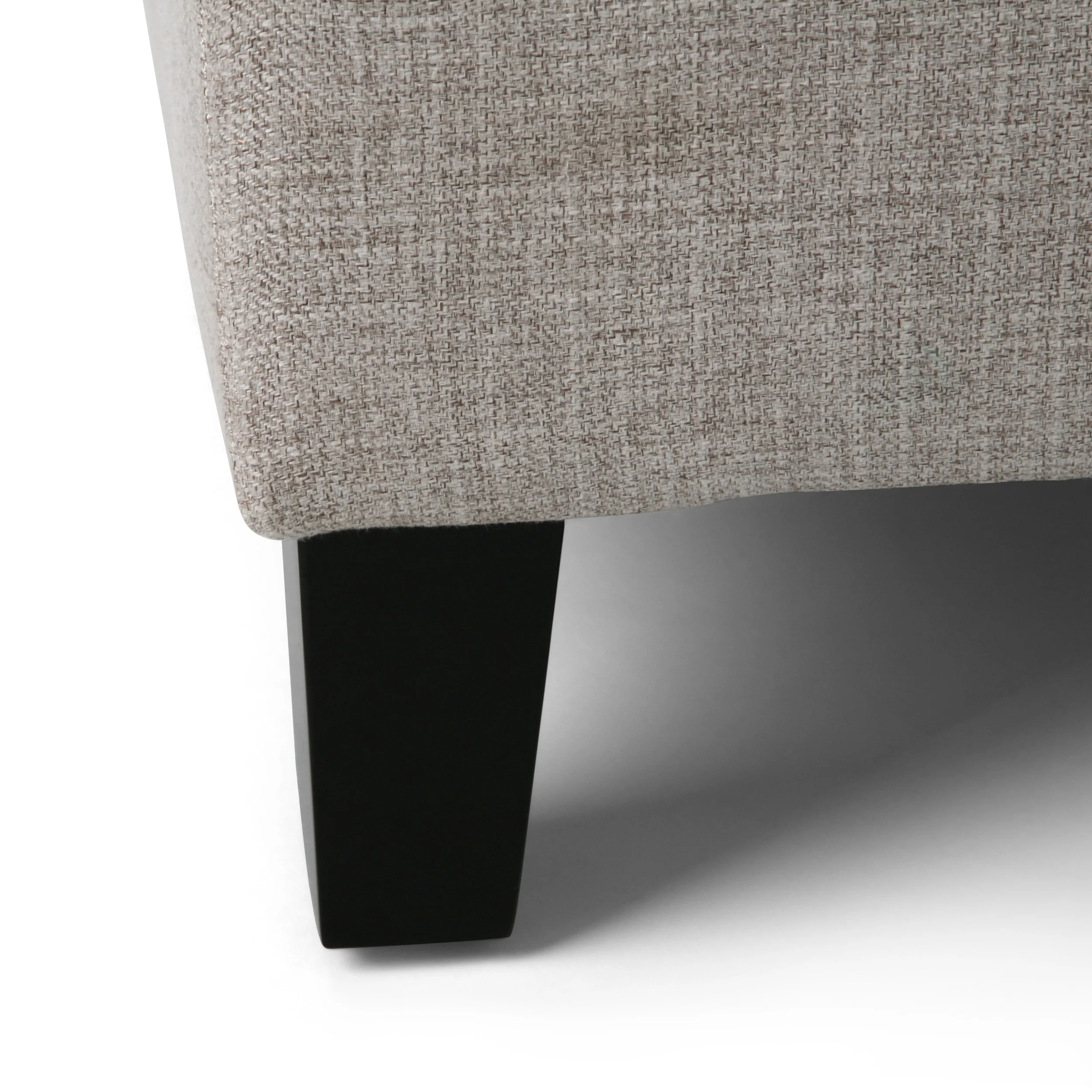 Daylon Contemporary Fabric Sectional Sofa with Ottoman - furnishings
