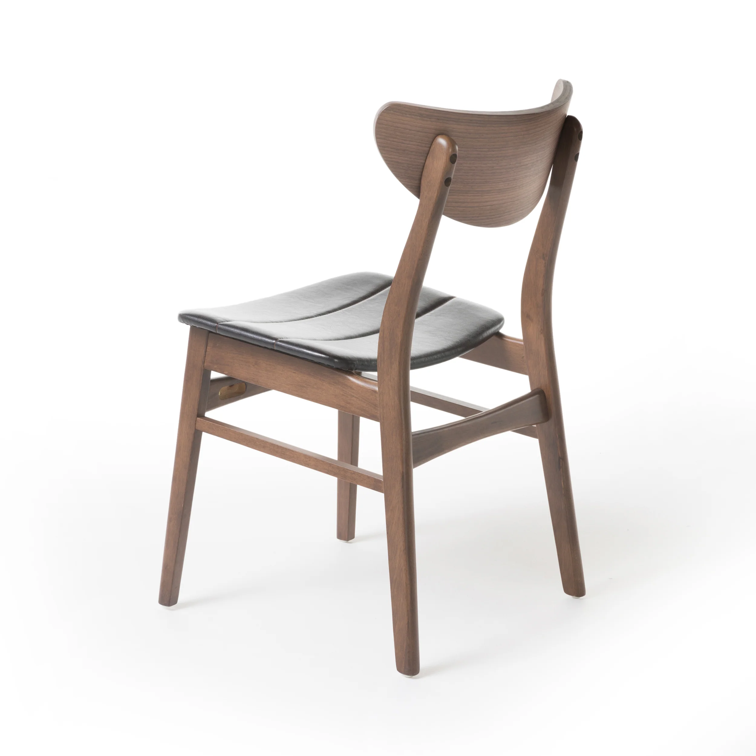 Camilla Mid Century Modern Faux Leather Upholstered Wood Dining Chairs (Set of 2) - furnishings