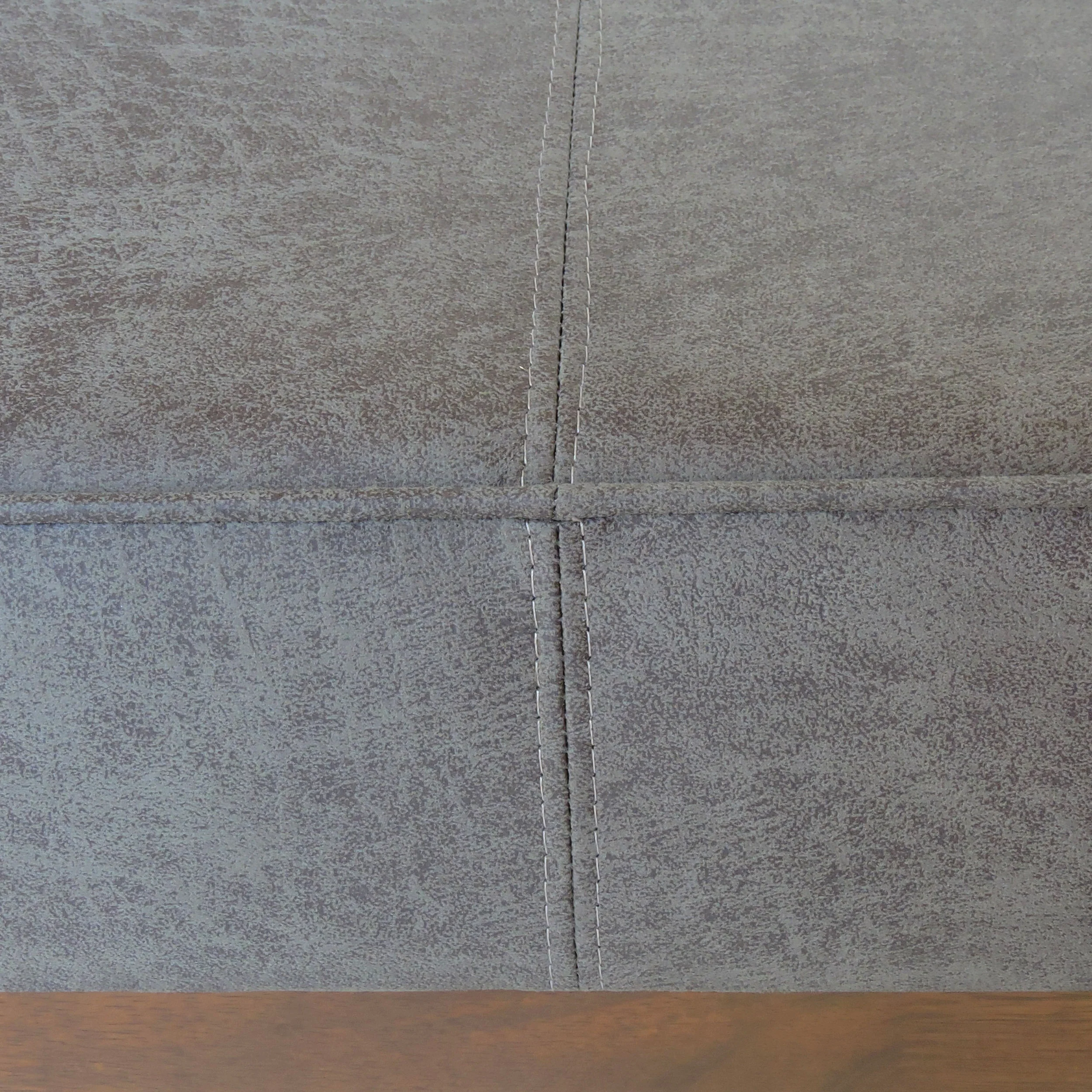 Temzyl Modern Microfiber Cocktail Ottoman with Wood Frame - furnishings