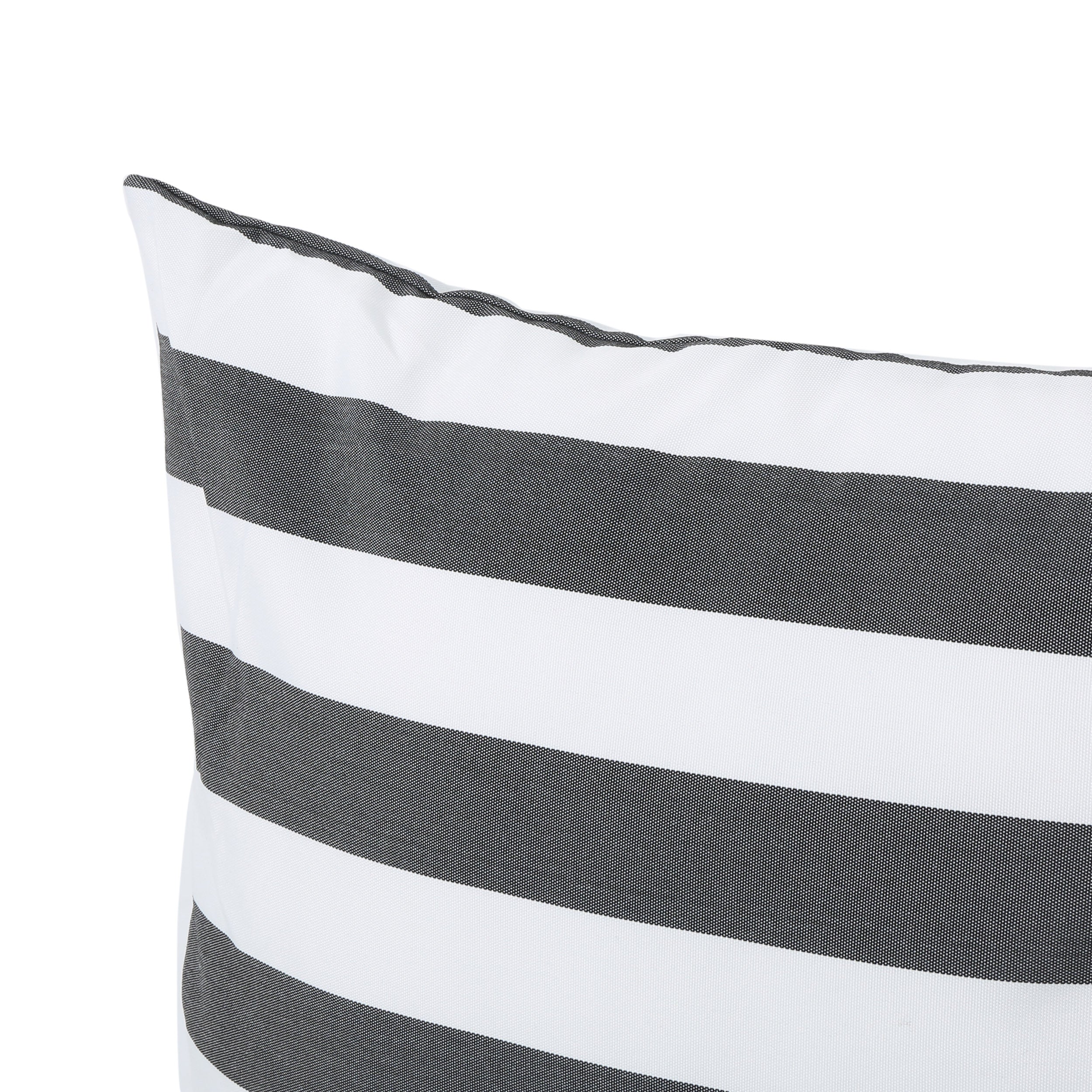 La Mesa Indoor Striped Water Resistant Square Throw Pillow - furnishings