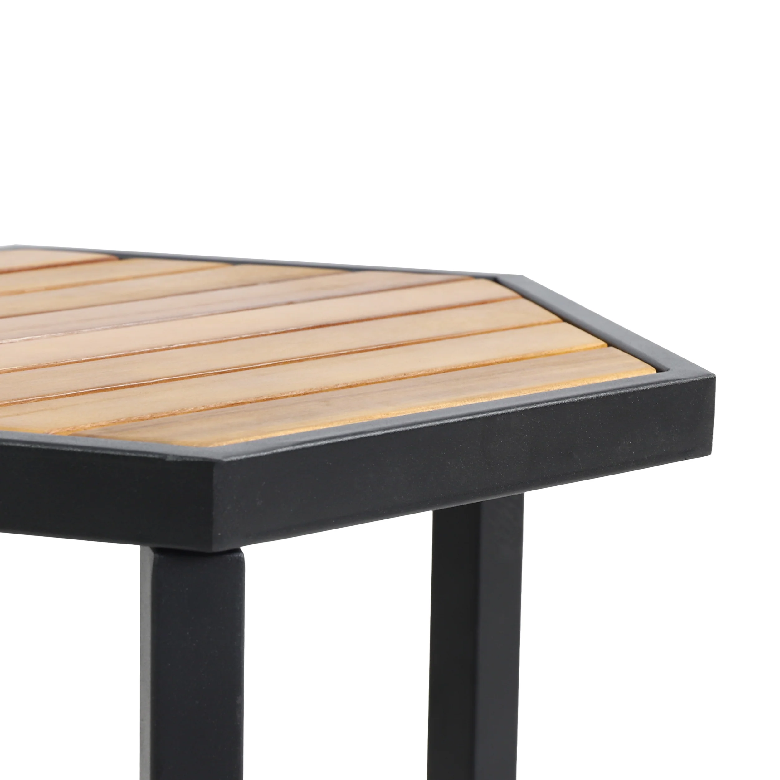 Taos Outdoor Acacia Wood Side Table - furnishings