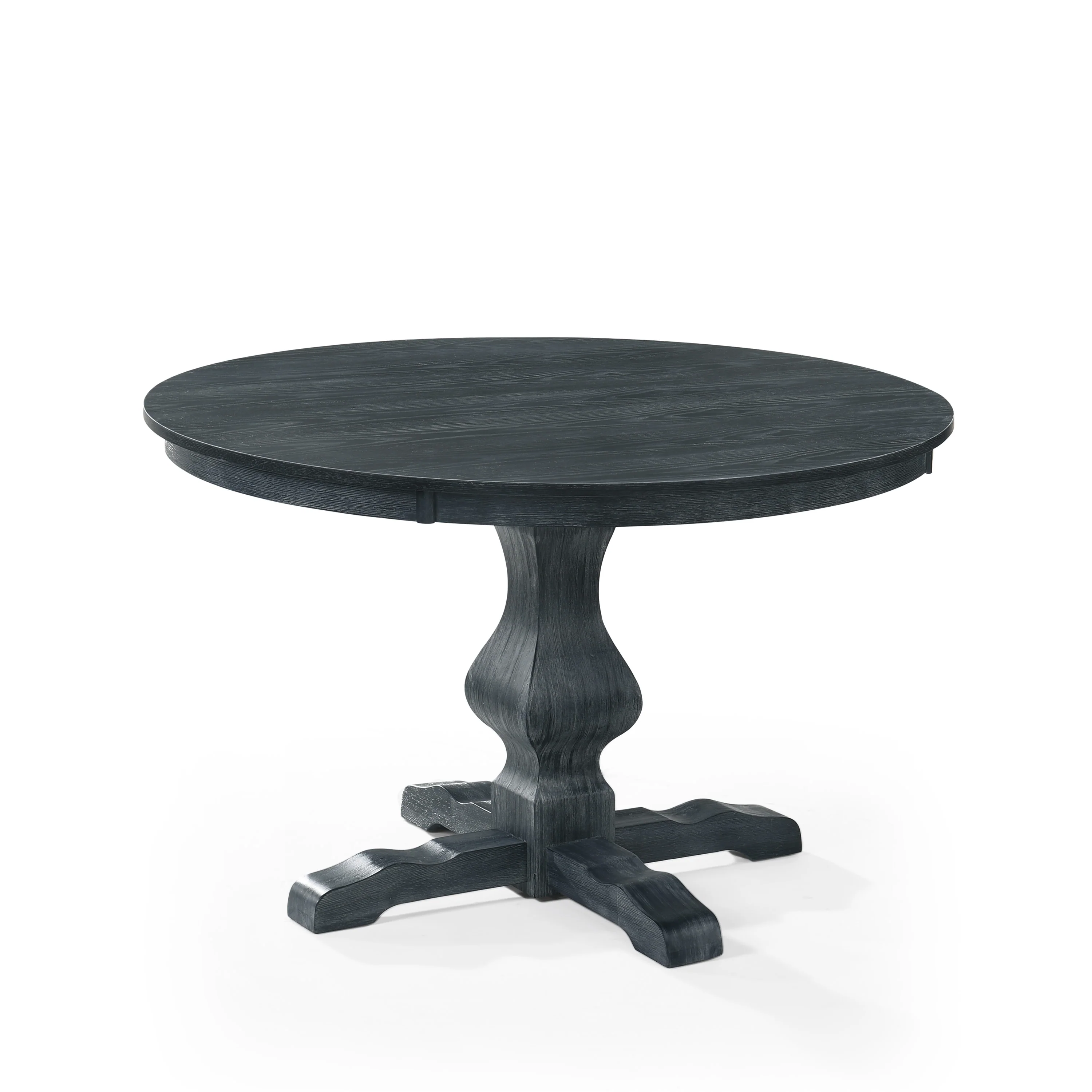 Remuda Rustic Wood Circular Dining Table - furnishings