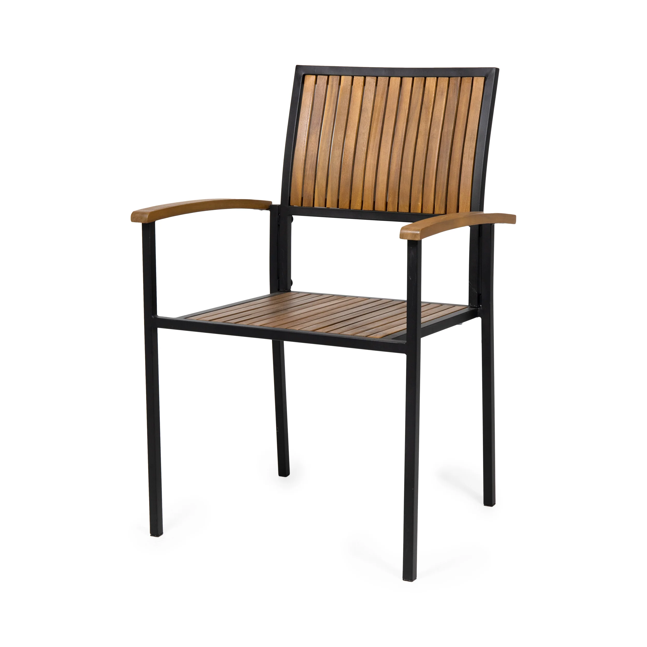 Rocio Outdoor Modern Industrial 7 Piece Acacia Wood Dining Set - furnishings