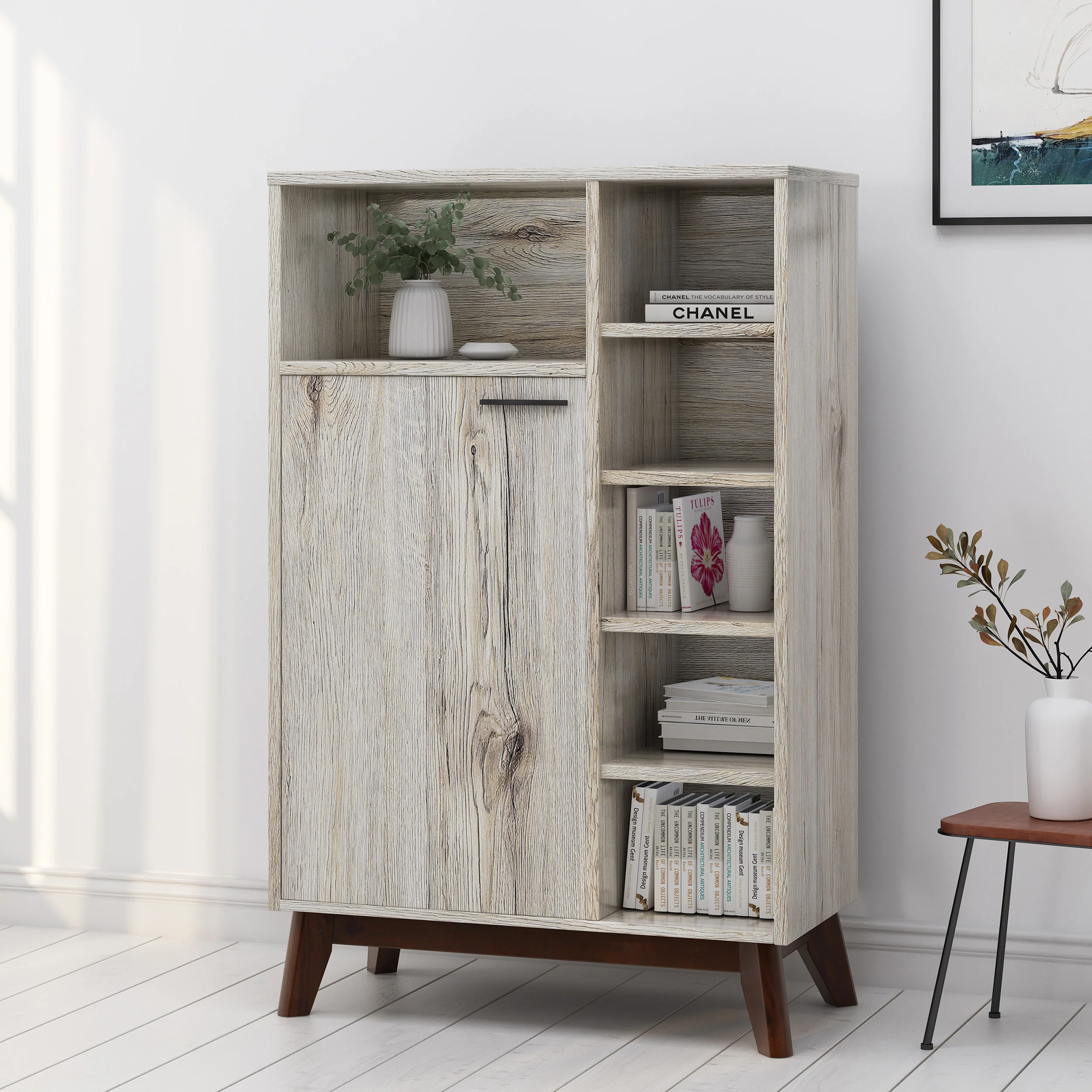 Deschutes Mid-Century Modern Multi-Functional Cabinet - furnishings