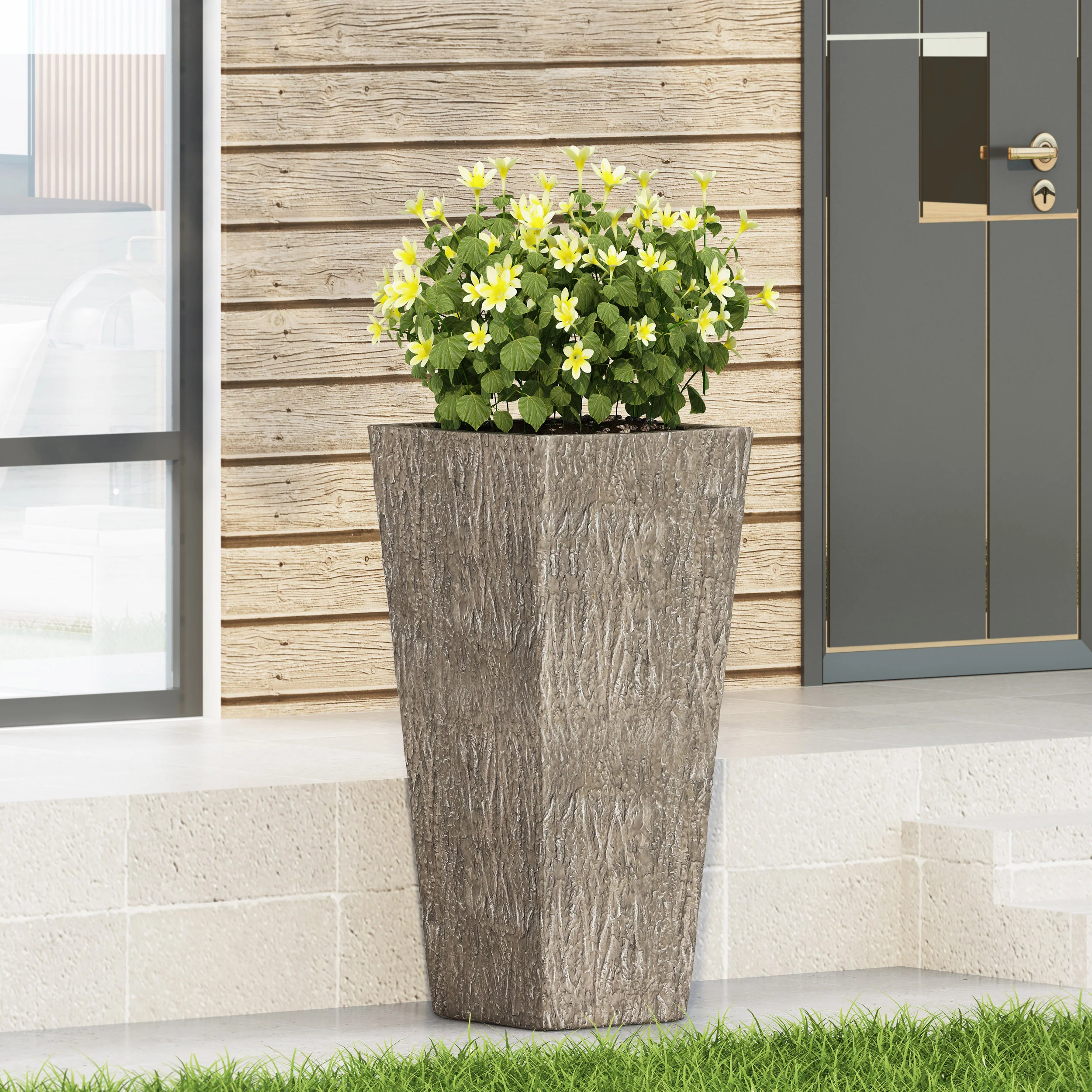 Mistler Outdoor Cast Stone Planter - furnishings
