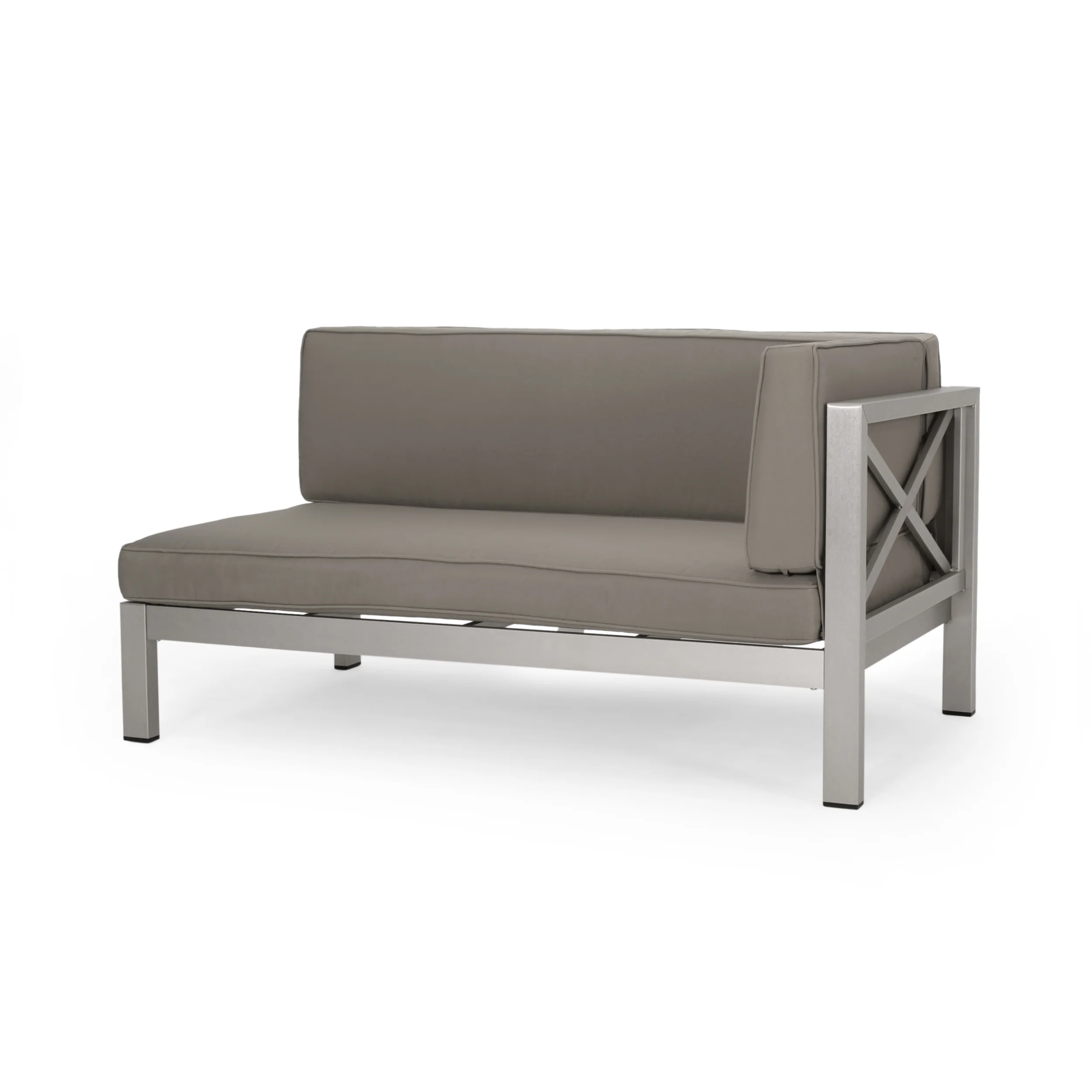 Morocco Vista Outdoor Modern 5 Seater V-Shaped Sectional Sofa Set - furnishings