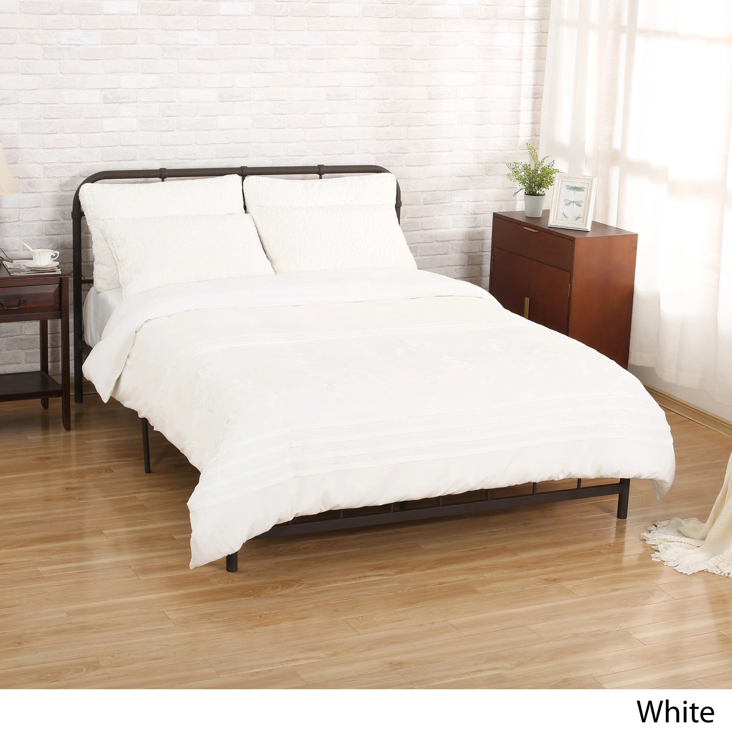 Zoey Queen Size Fabric Duvet Cover - furnishings