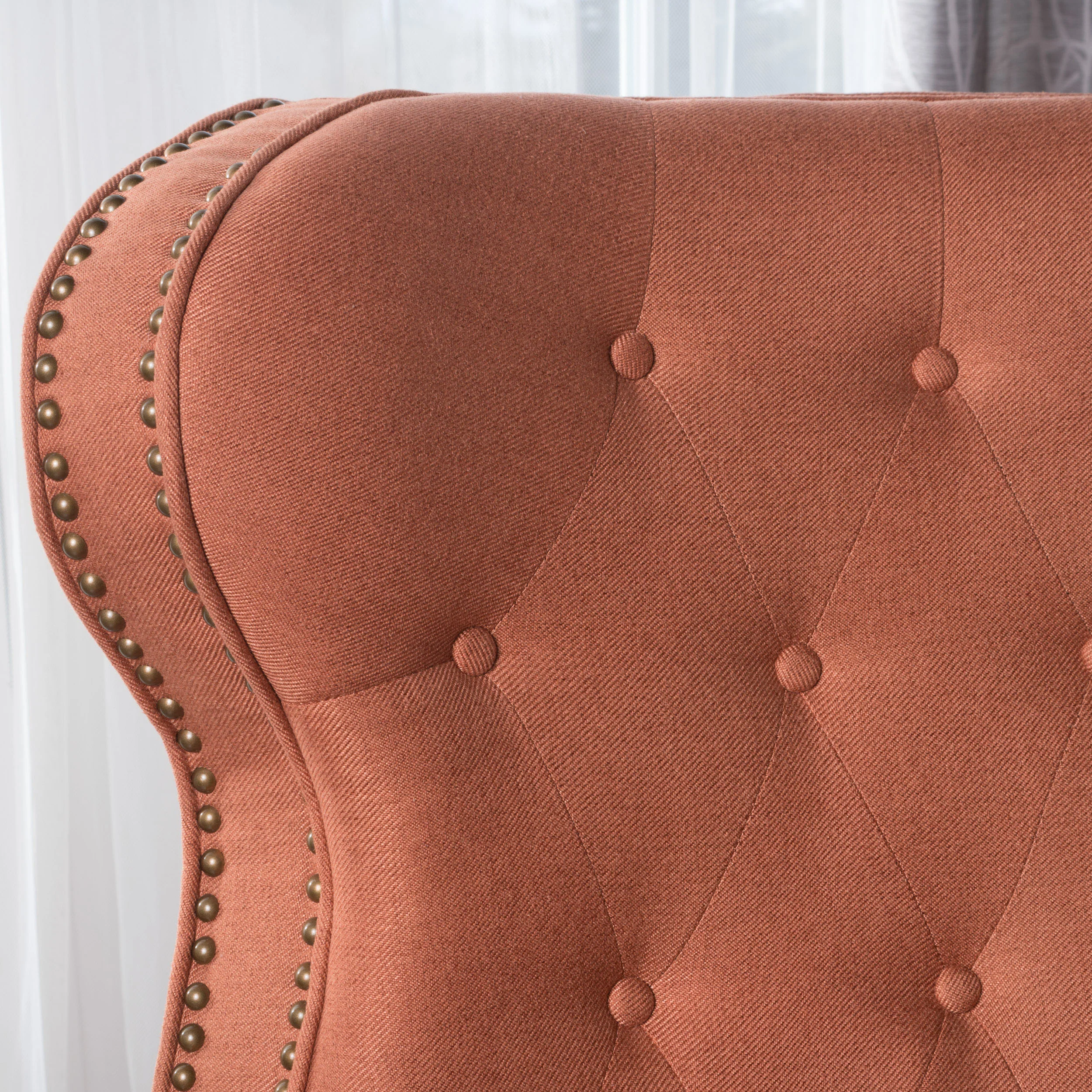 Waldo Tufted Back Studded Accent Recliner Armchair - furnishings
