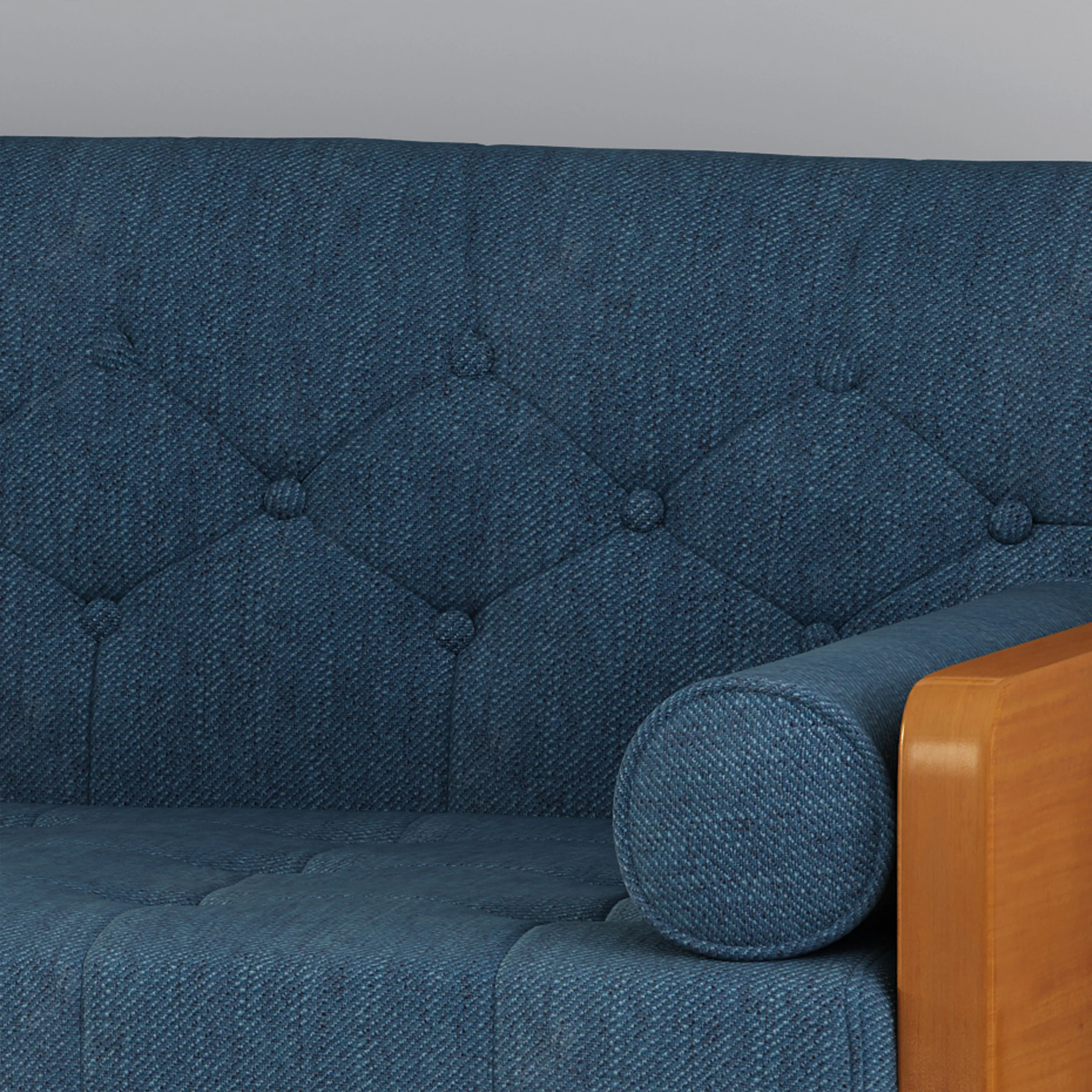 Aidan Mid Century Modern Tufted Fabric Sofa - furnishings