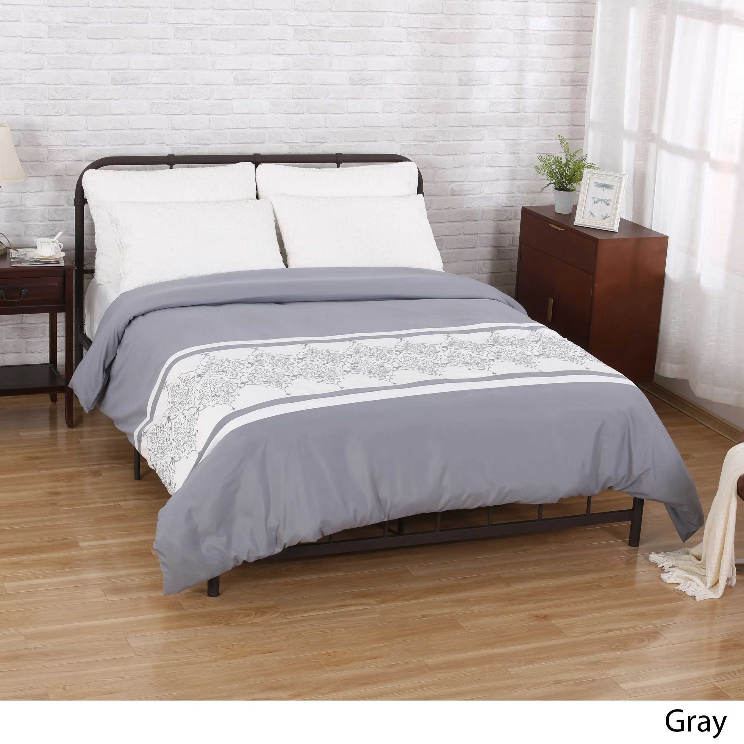 Viviana Queen Size Fabric Duvet Cover - furnishings