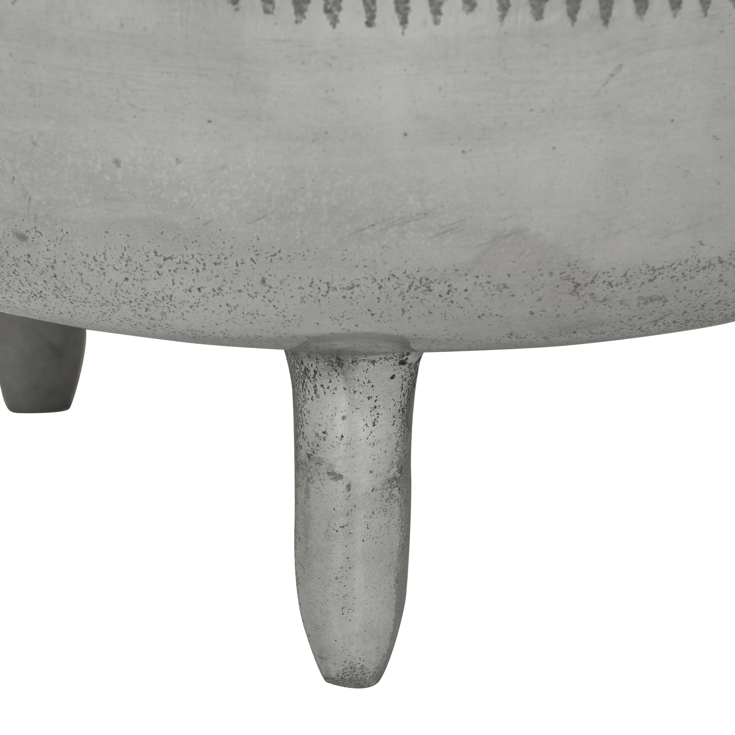 Leet Modern Handmade Aluminum Planter Pot, Raw Polish - furnishings