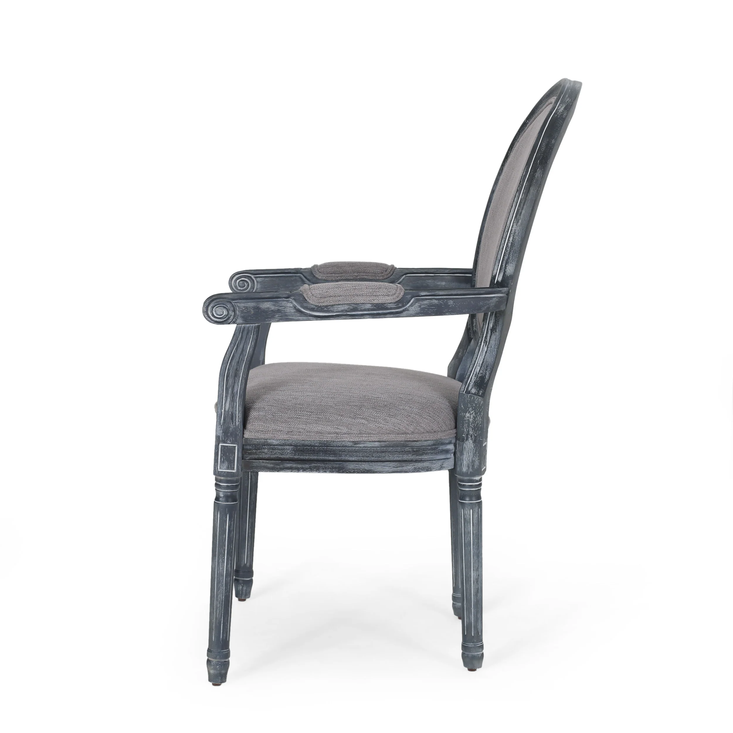 Aisenbrey French Country Wood Upholstered Dining Chair - furnishings