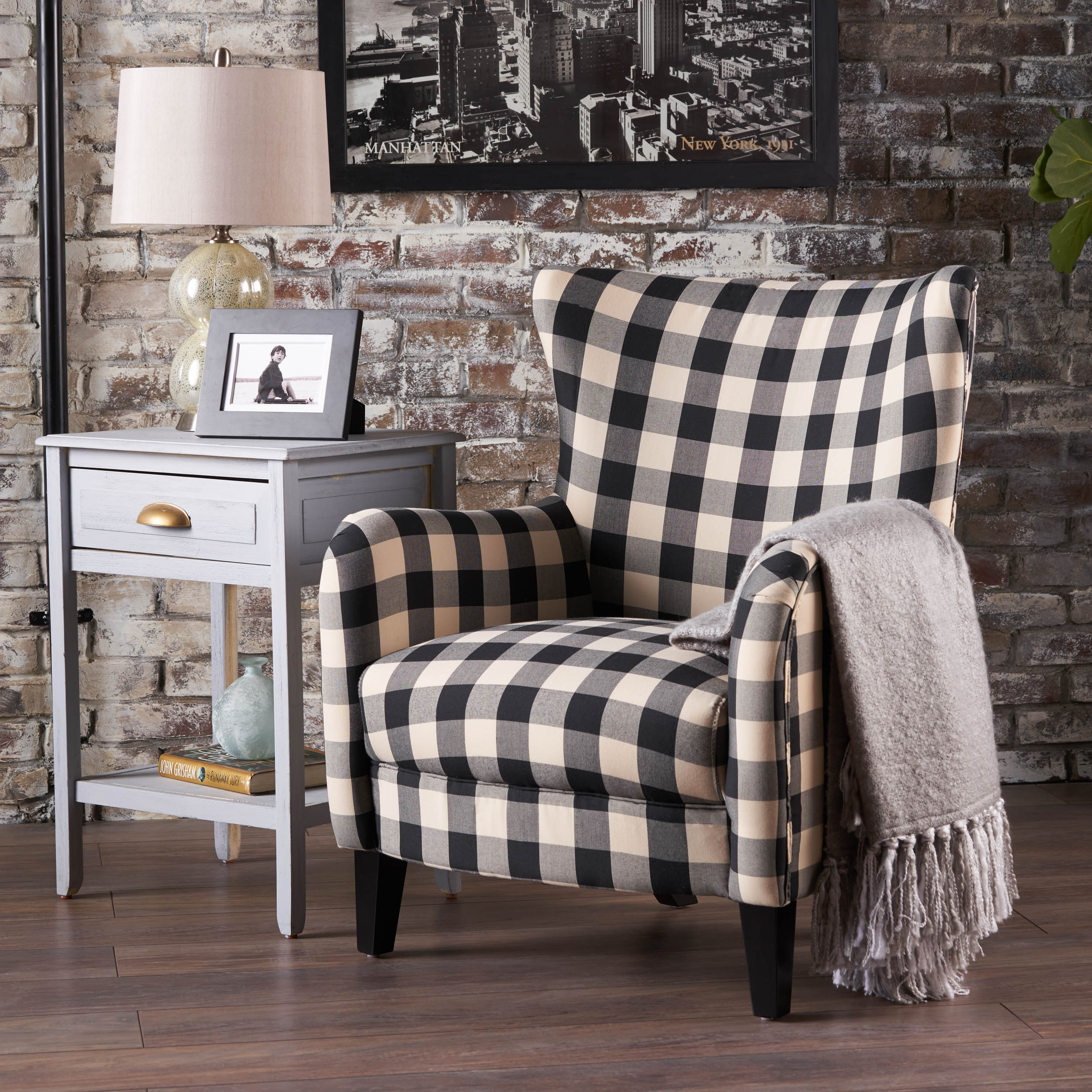 Venette Fabric Club Arm Chair - furnishings