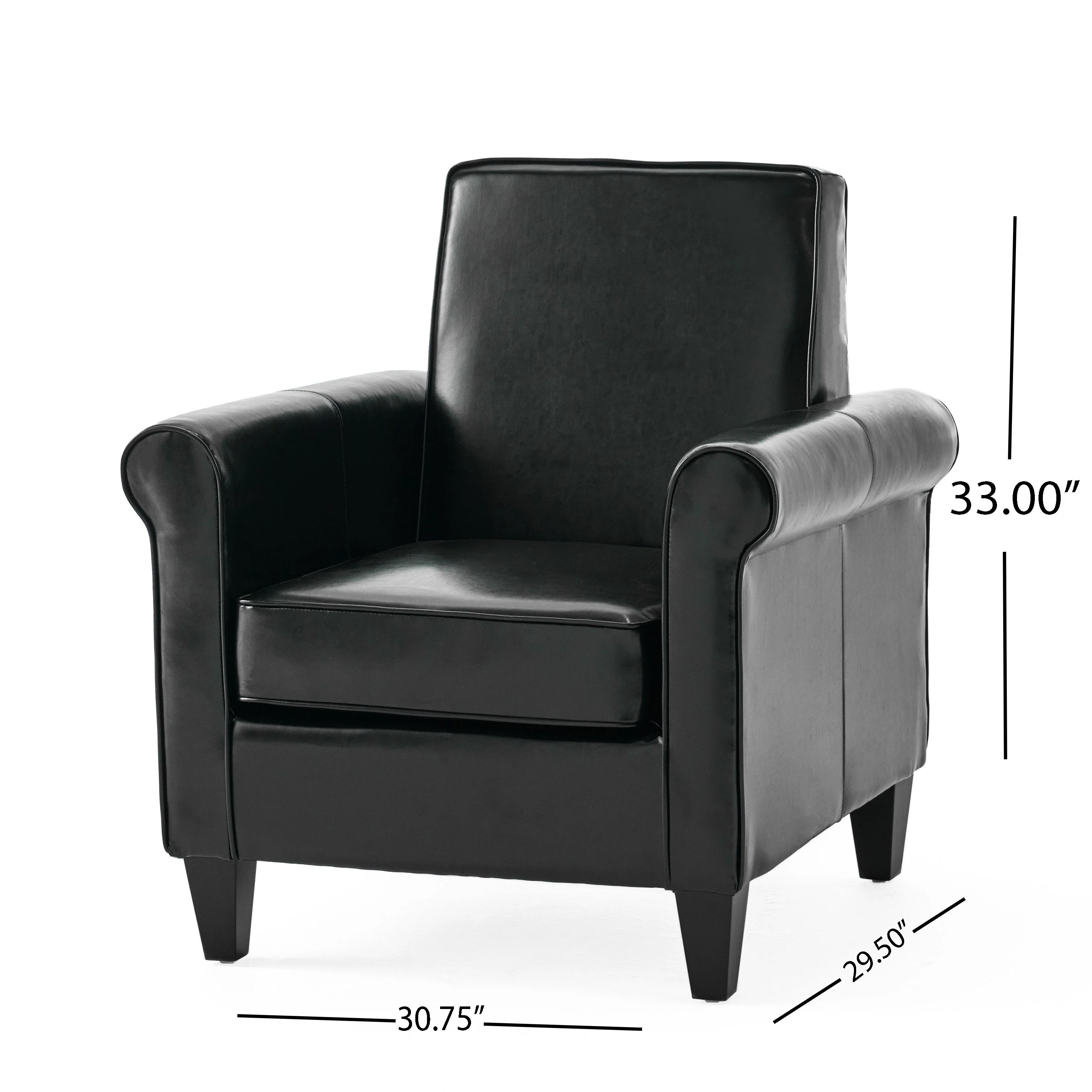 Larkspur Leather Club Chair - furnishings