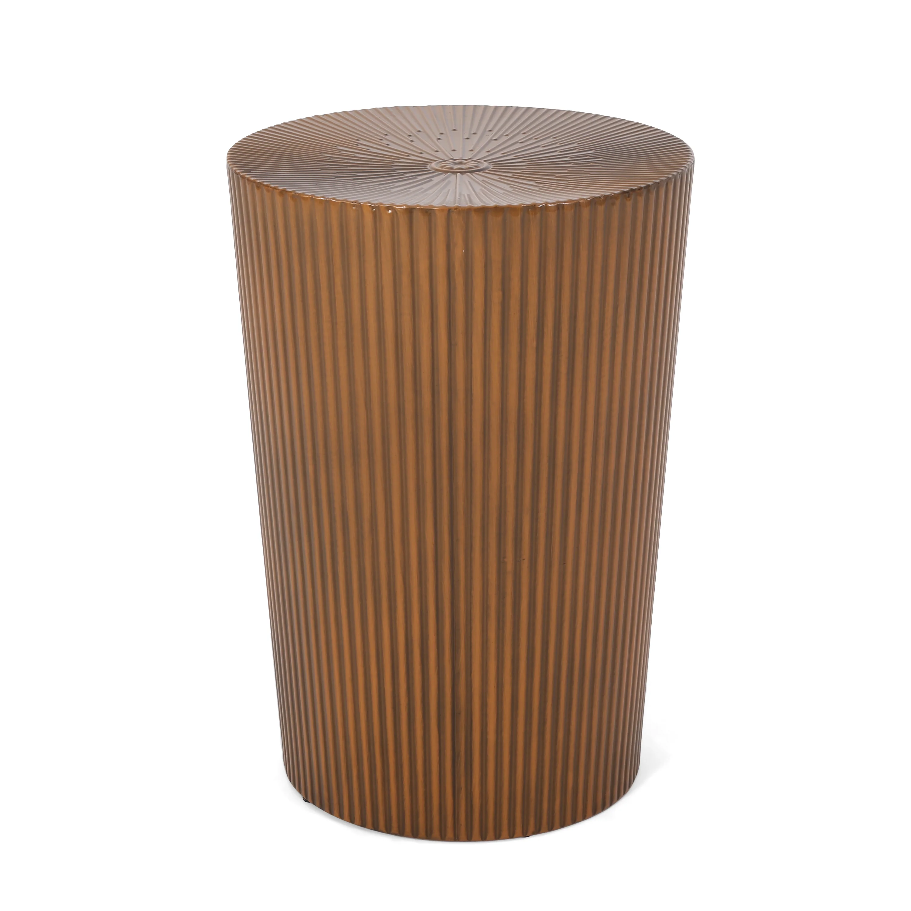 Pamsha Modern Iron Sunburst Side Table - furnishings