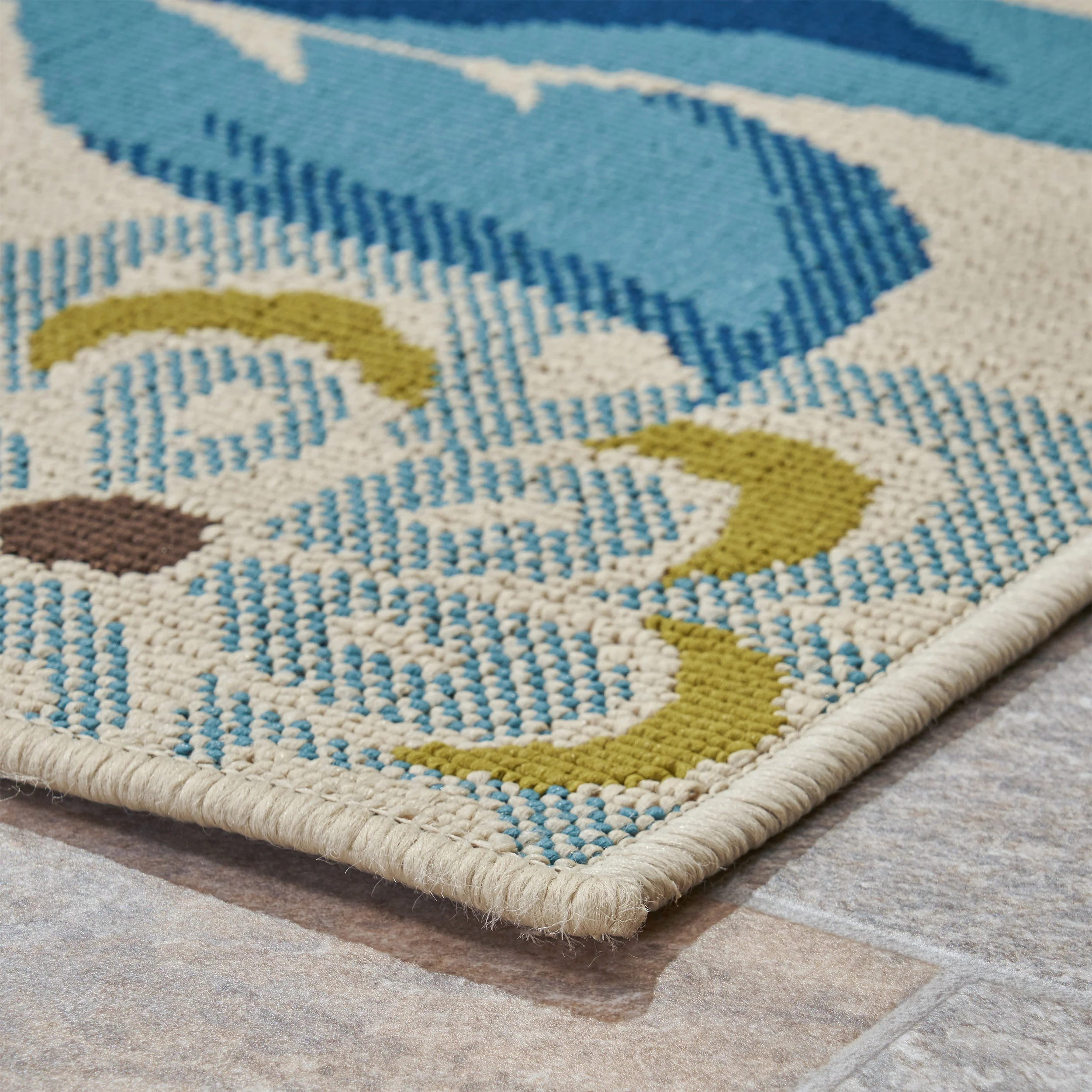 Lilith Outdoor Floral Area Rug - furnishings