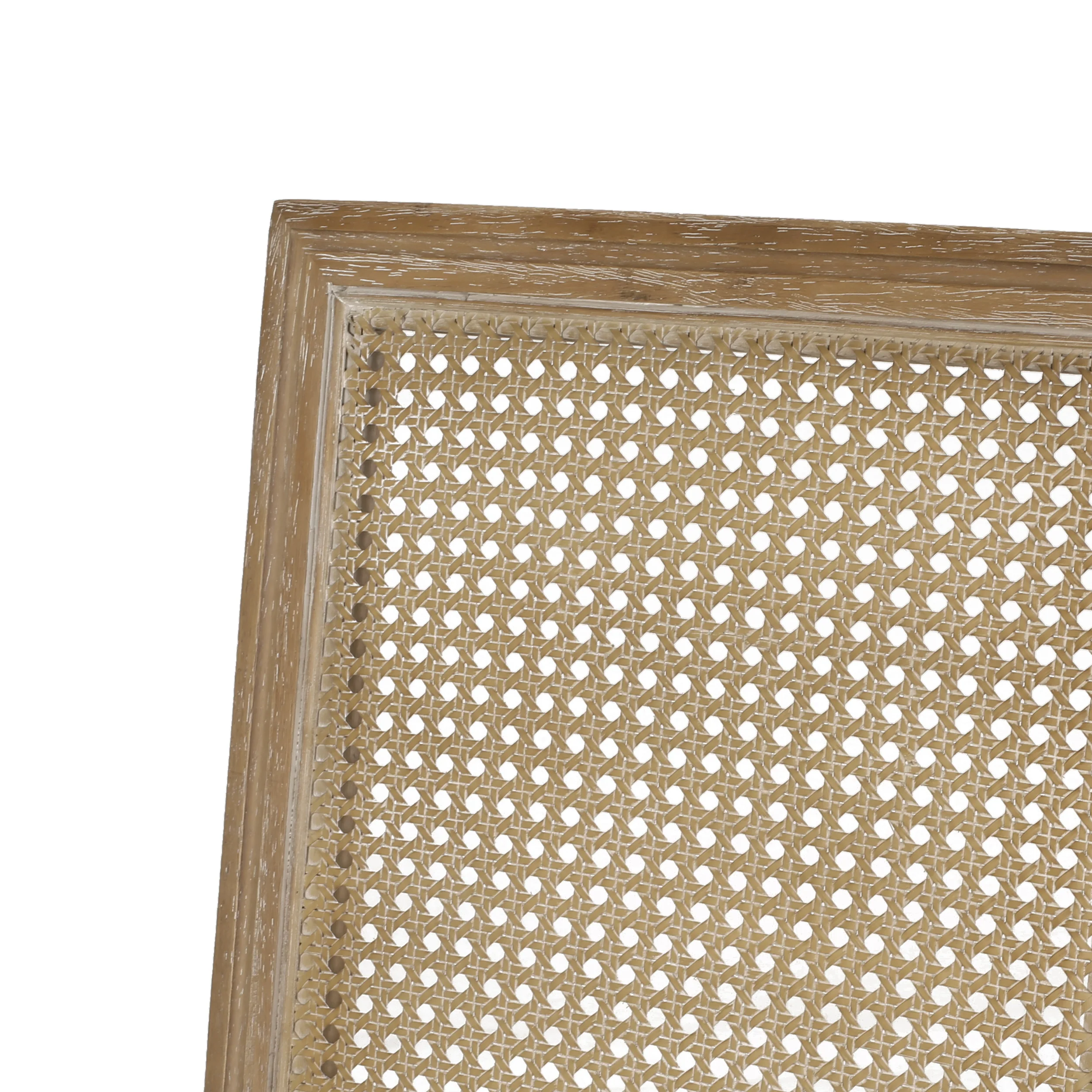 Brownell French Country Wood and Cane Upholstered Dining Chair, Set of 4 - furnishings