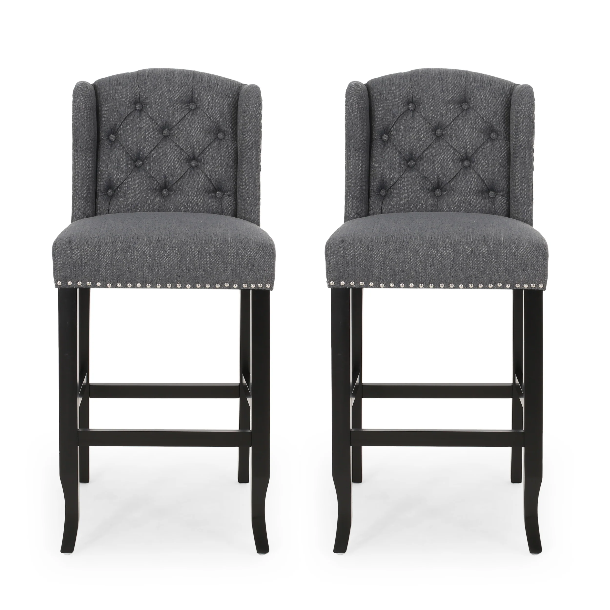 Denisa Wingback Barstool (Set of 2) - furnishings