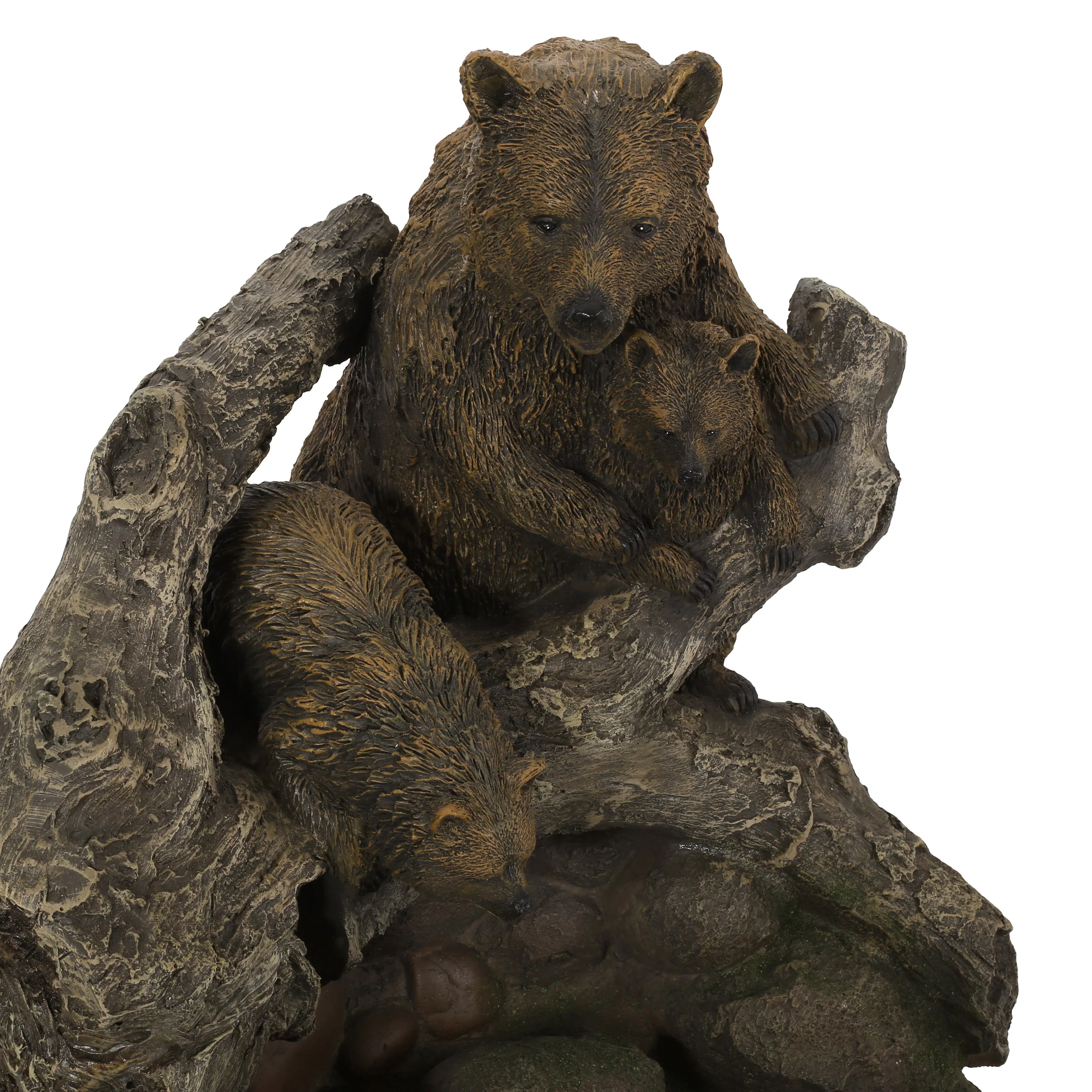 Aza Callan Outdoor Bear Family Fountain - furnishings