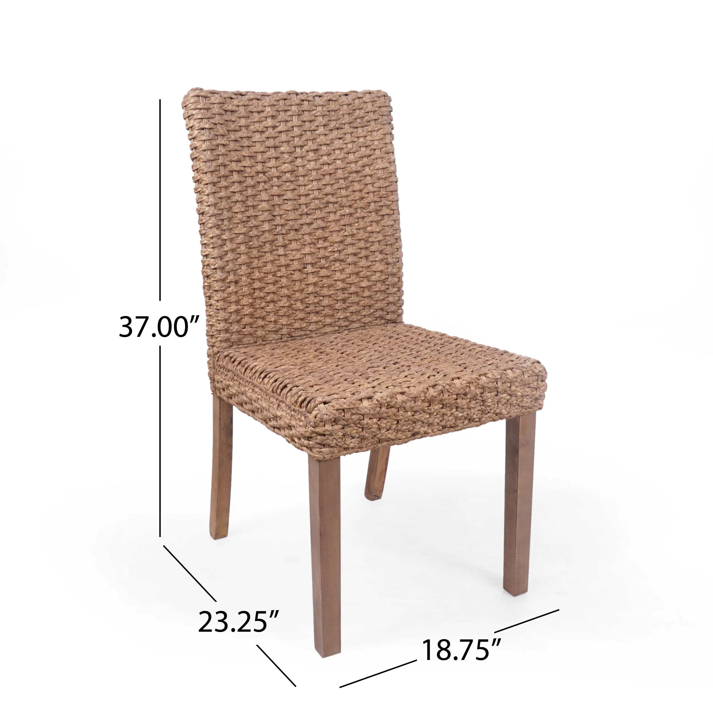Laryiah Boho Wicker Dining Chair (Set of 2) - furnishings