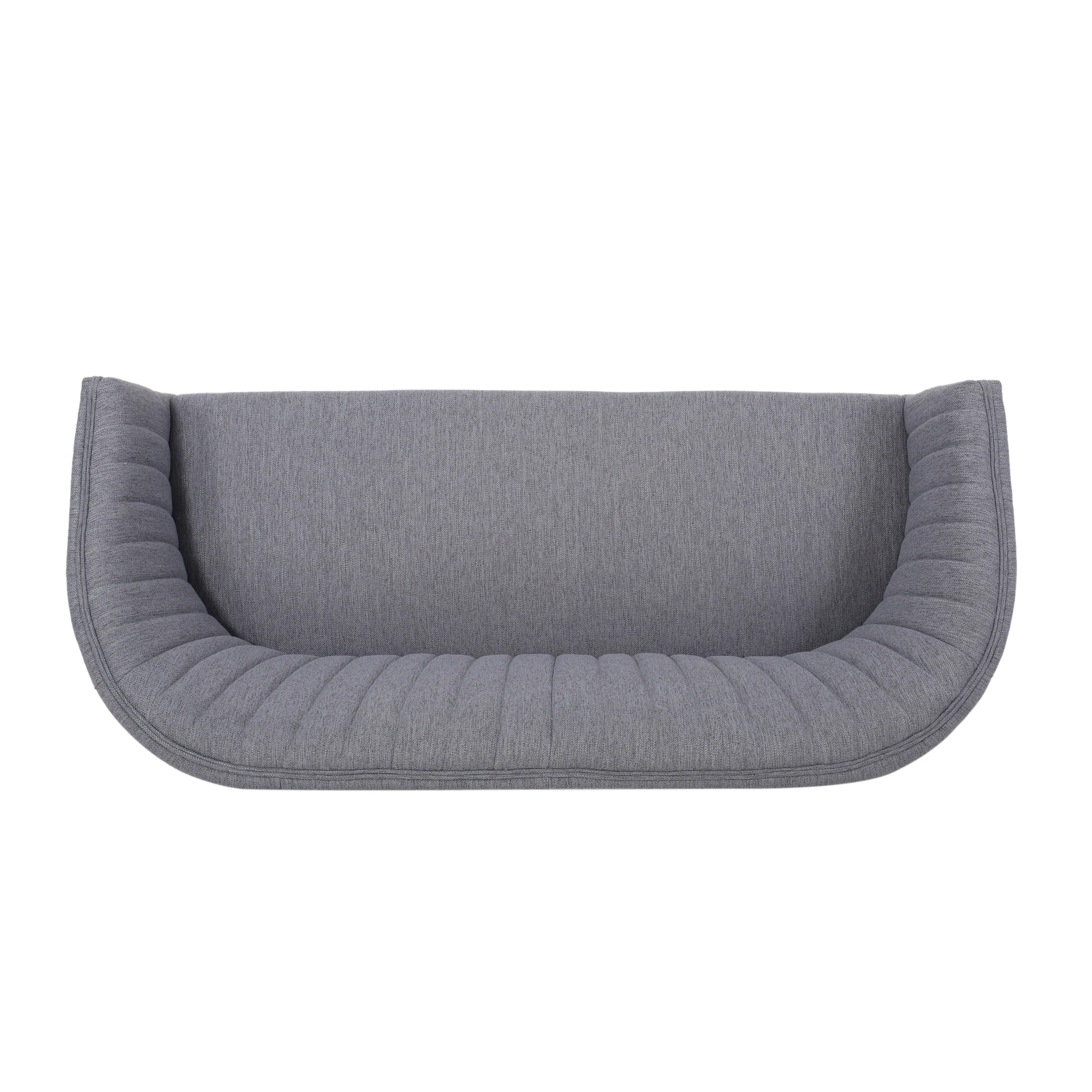 Deborah Mid-Century Fabric Settee - furnishings