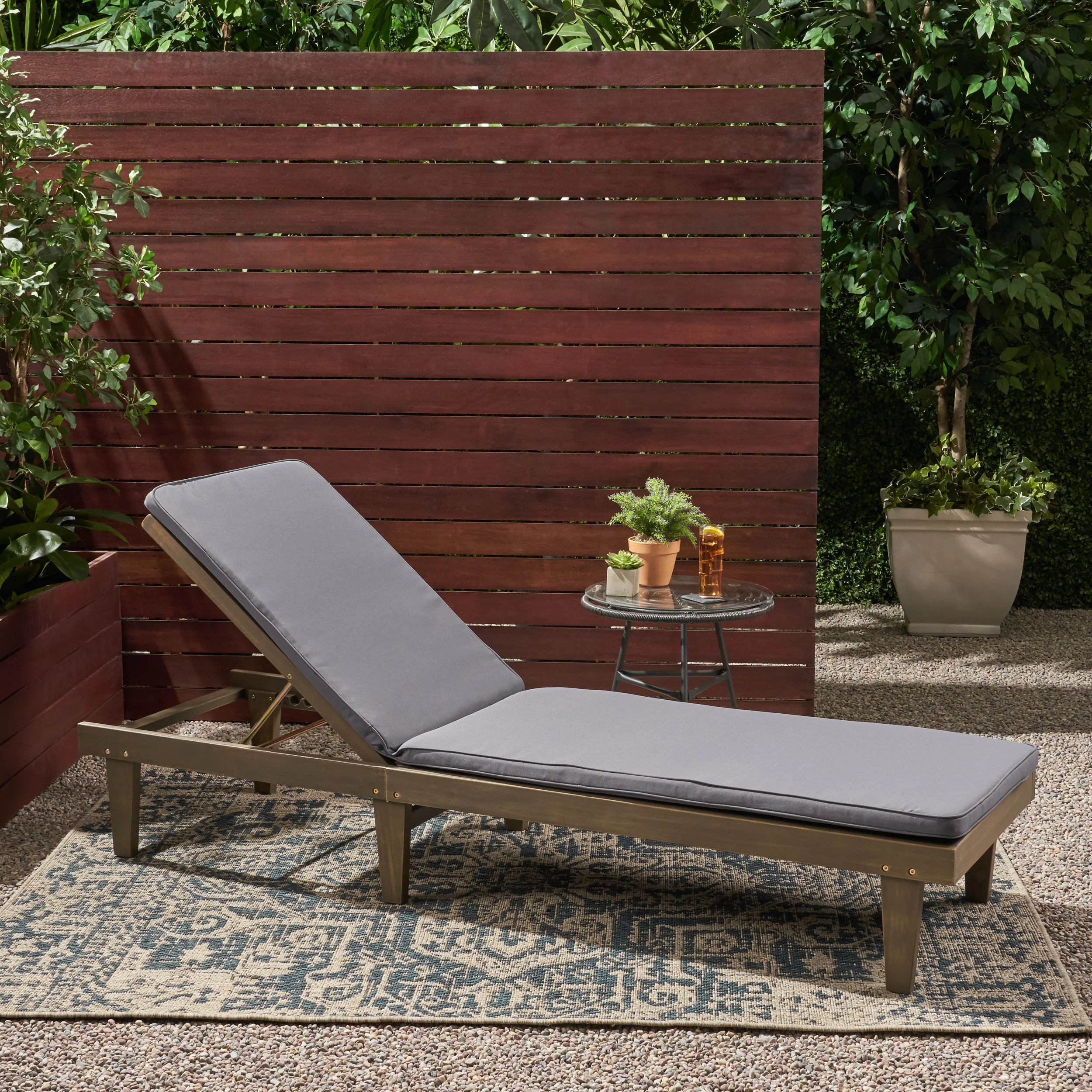 Teresa Outdoor Fabric Chaise Lounge Cushion - furnishings