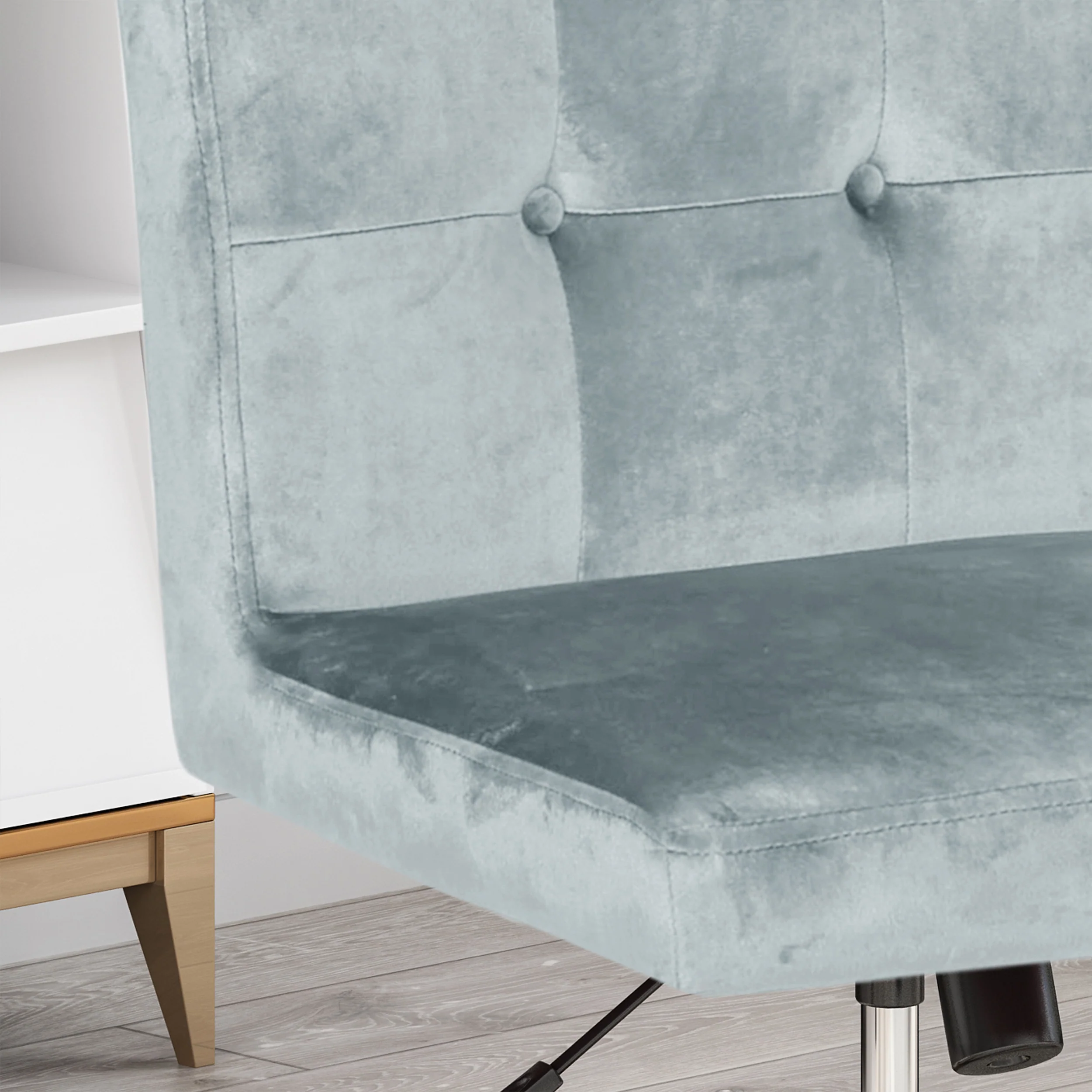 Theodore Glam Tufted Home Office Chair with Swivel Base - furnishings
