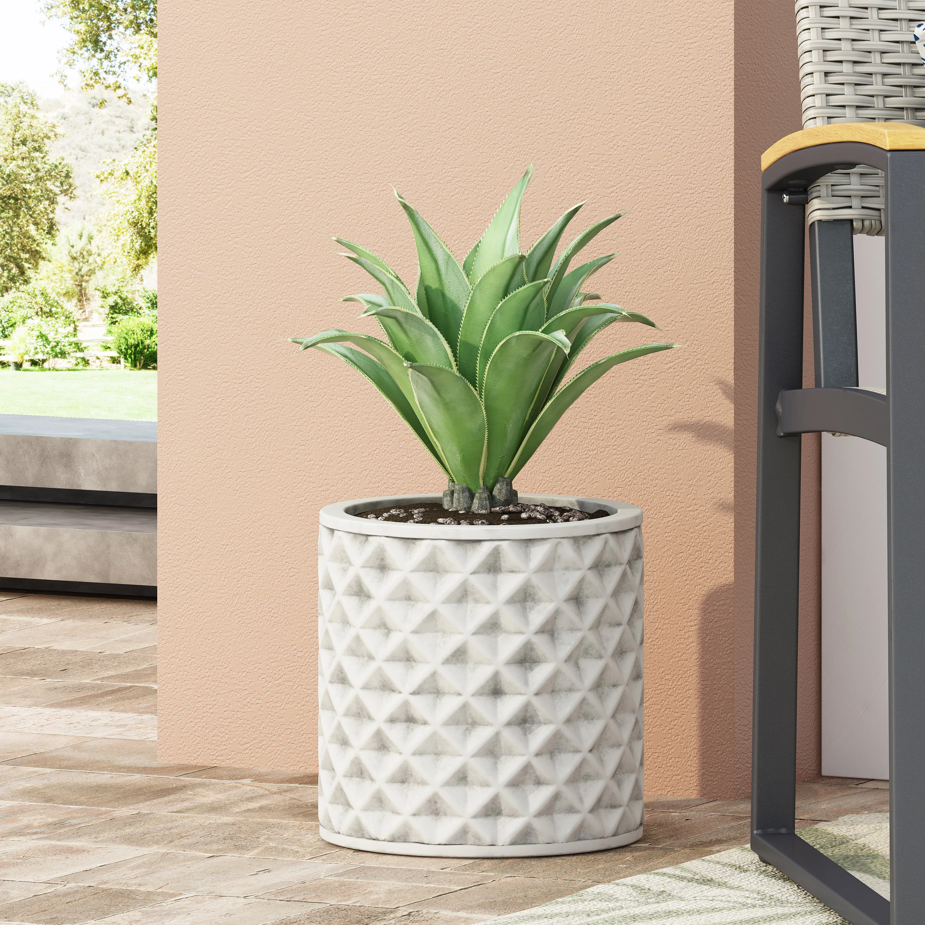 Wilbert Outdoor Cast Stone Planter - furnishings