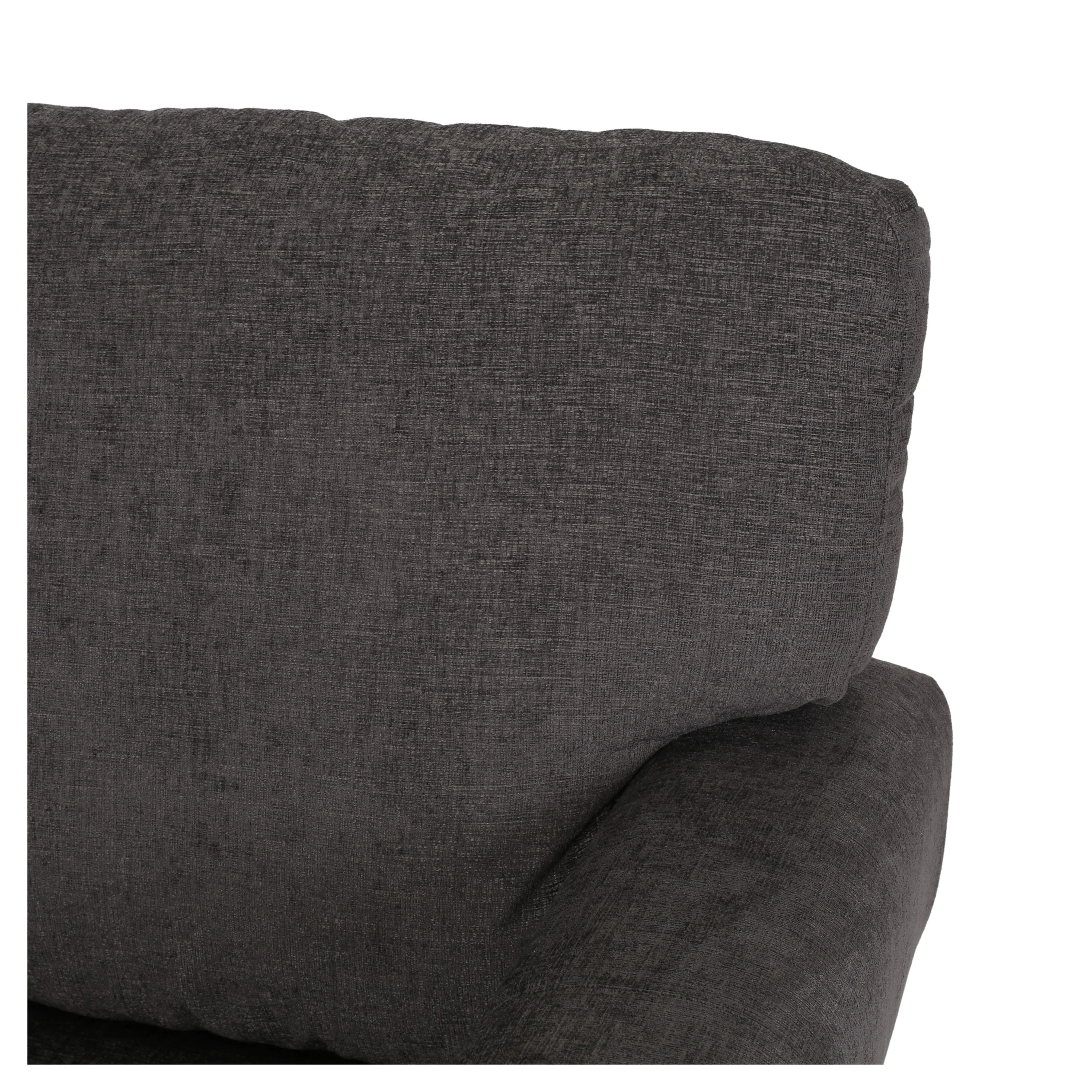 Dobles Contemporary Fabric 3 Seater Sofa with Nailhead Trim - furnishings