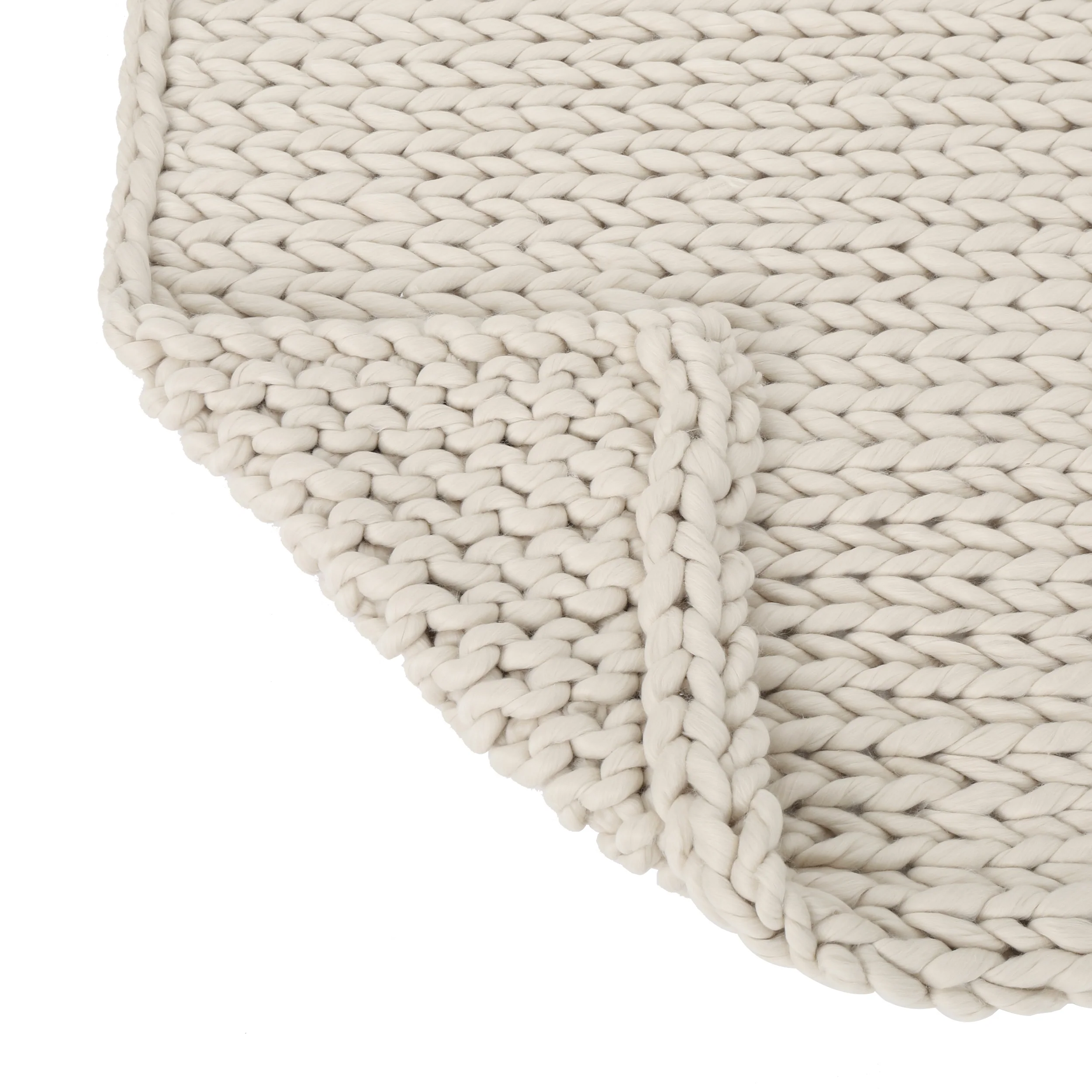 Jacqueline Modern Knit Stitch Fabric Rectangle Throw Blanket - furnishings