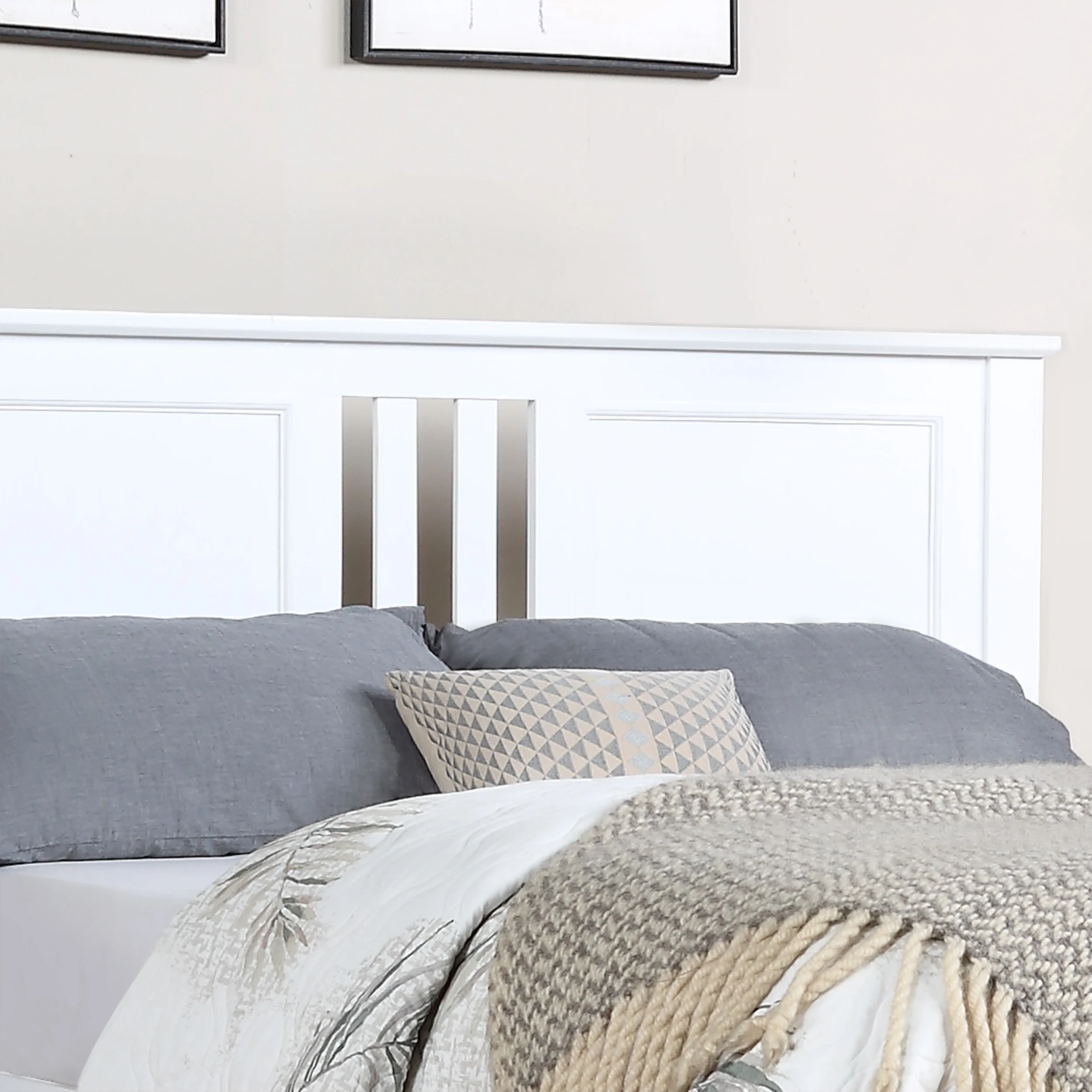 Kashtyn Modern Farmhouse Acacia Wood Queen Bed Platform - furnishings