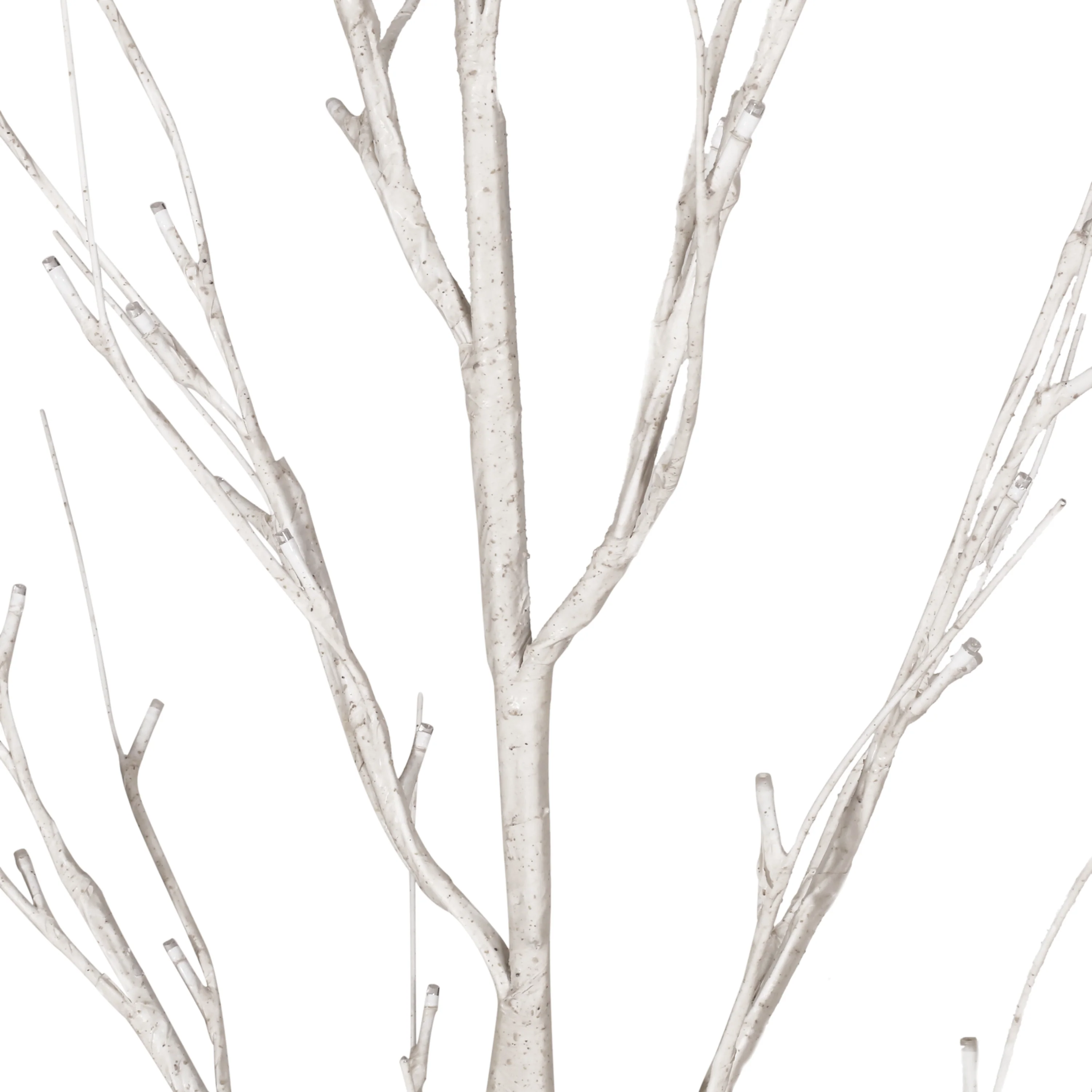 Bolton 6-Foot Pre-Lit 96 White LED Artificial Twig Birch Tree, White - furnishings