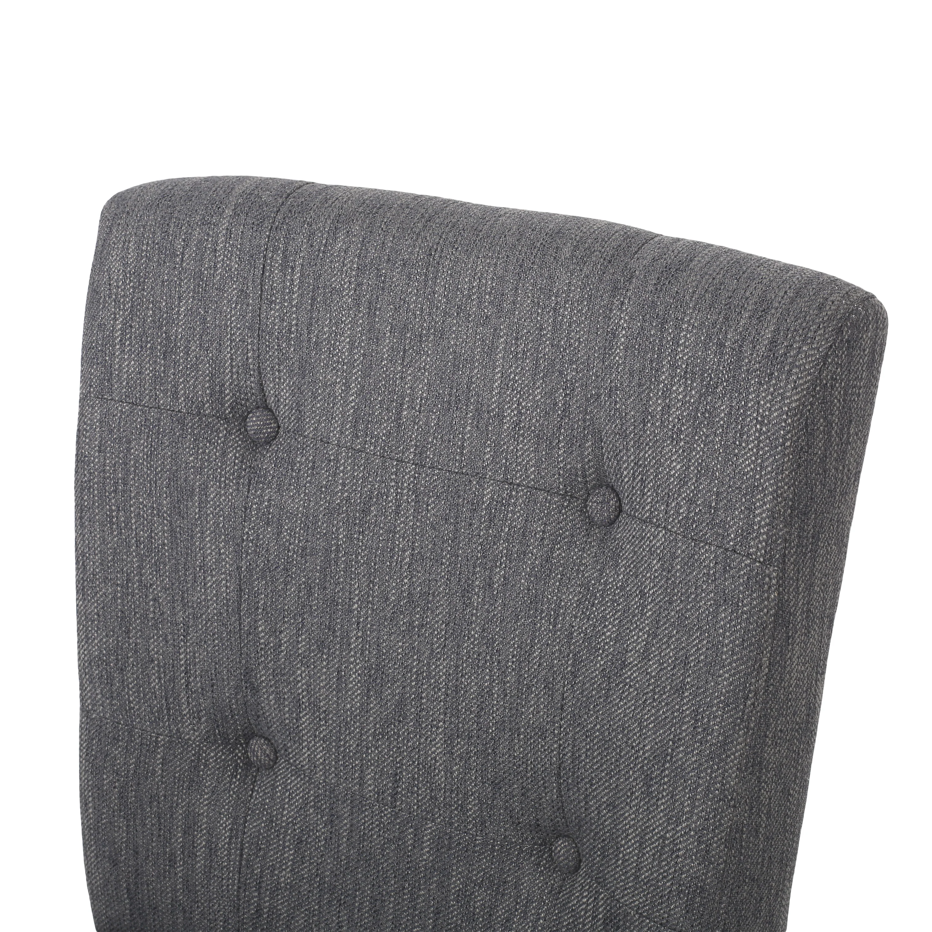 Dellroy Contemporary Fabric Button Tufted 26 Inch Counter Stools, Set of 2 - furnishings