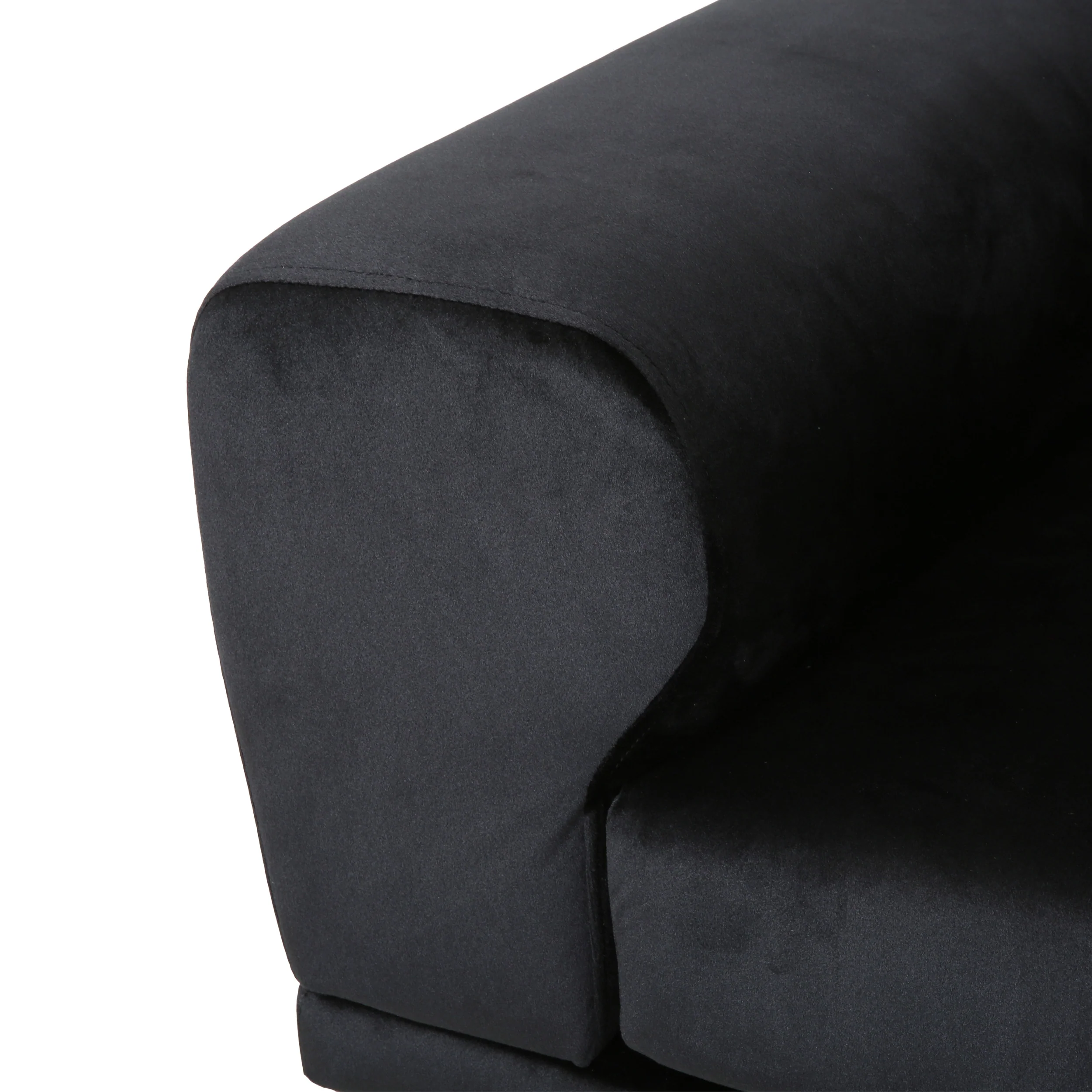Annagrace Modern Glam 4 Seater Velvet Sofa - furnishings