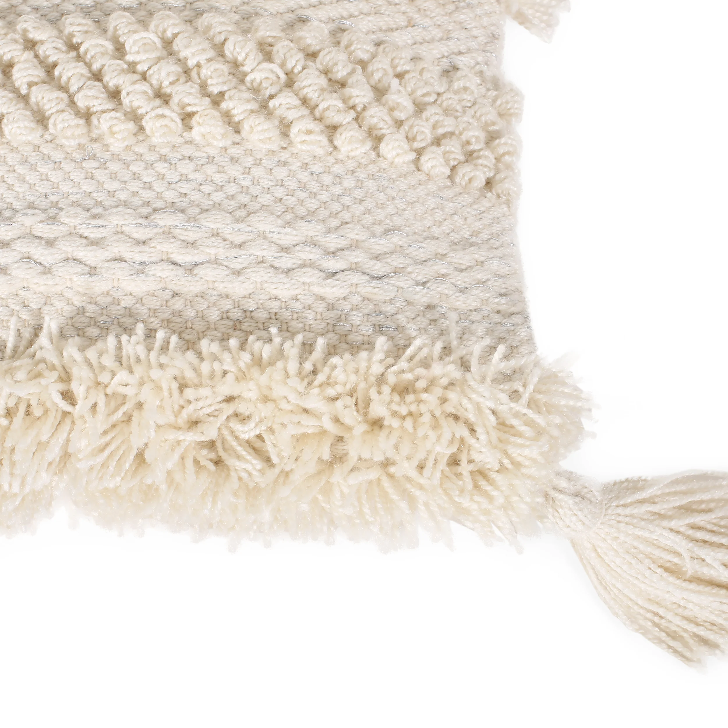 Linda Boho Yarn and Cotton Pillow Cover - furnishings
