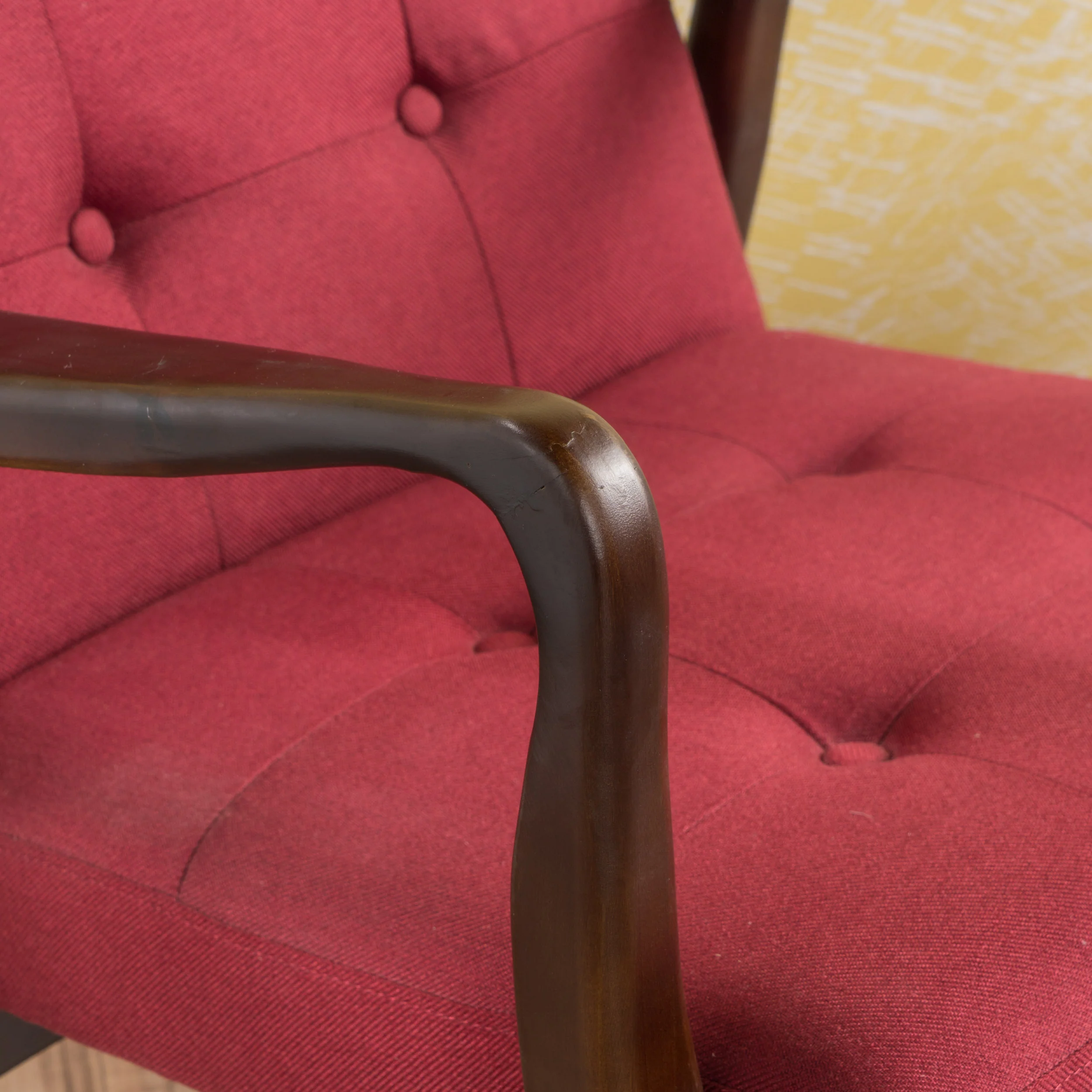 Gunther French-Style Contemporary Fabric Club Chair - furnishings