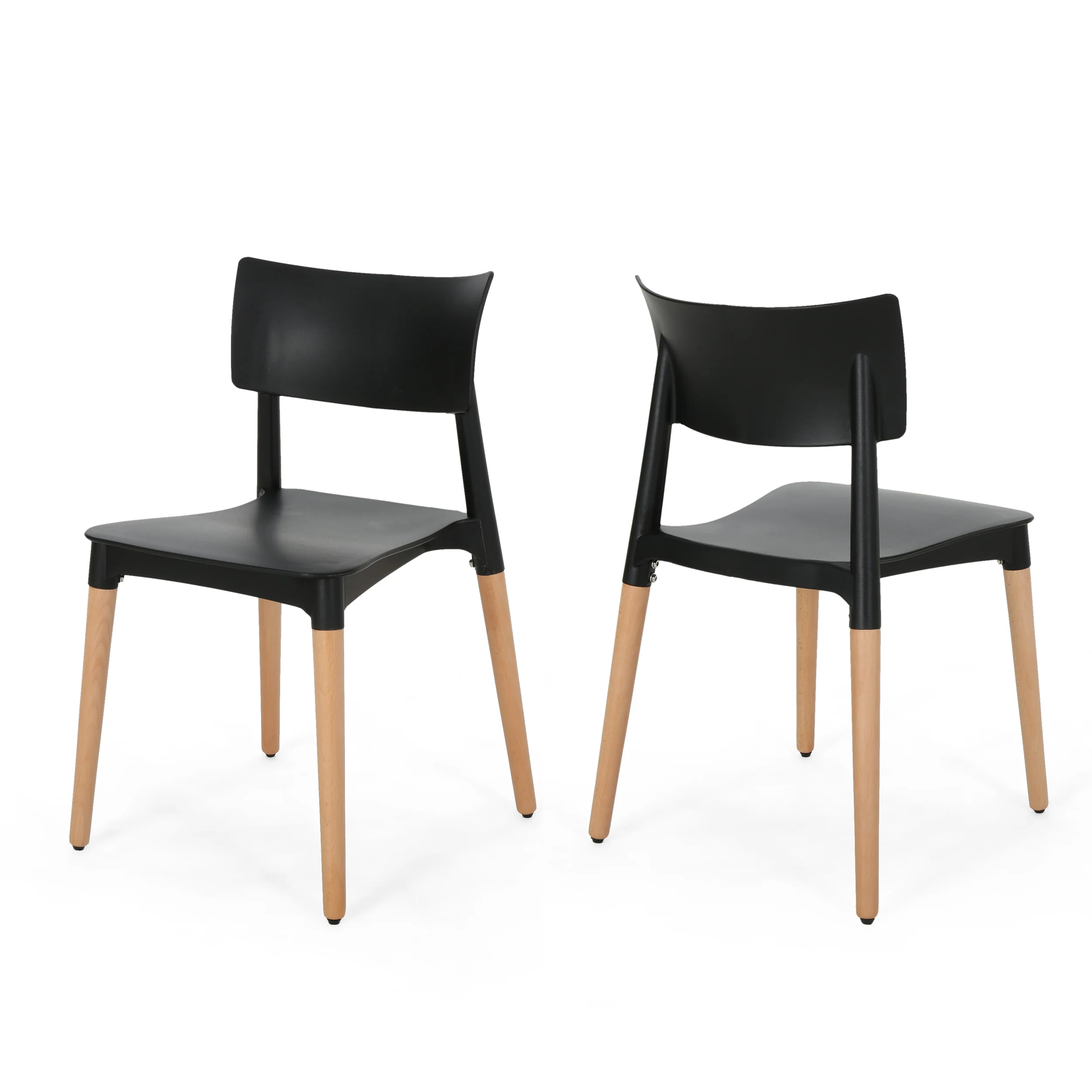 Isabel Modern Dining Chair with Beech Wood Legs (Set of 2) - furnishings