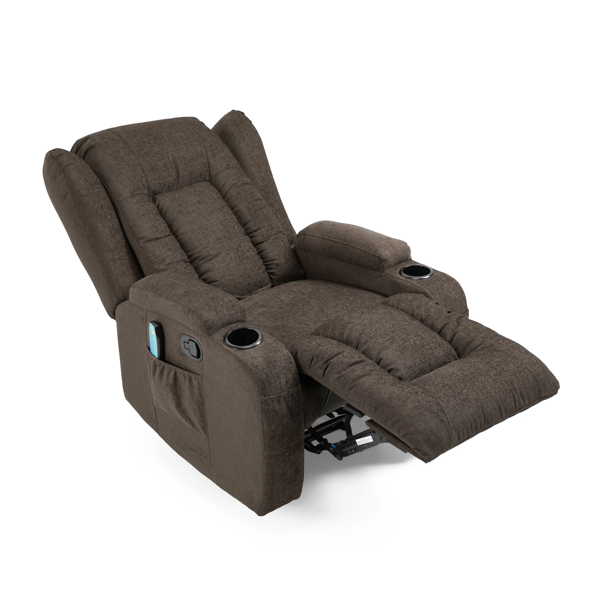 Ellerslie Contemporary Pillow Tufted Massage Recliner - furnishings