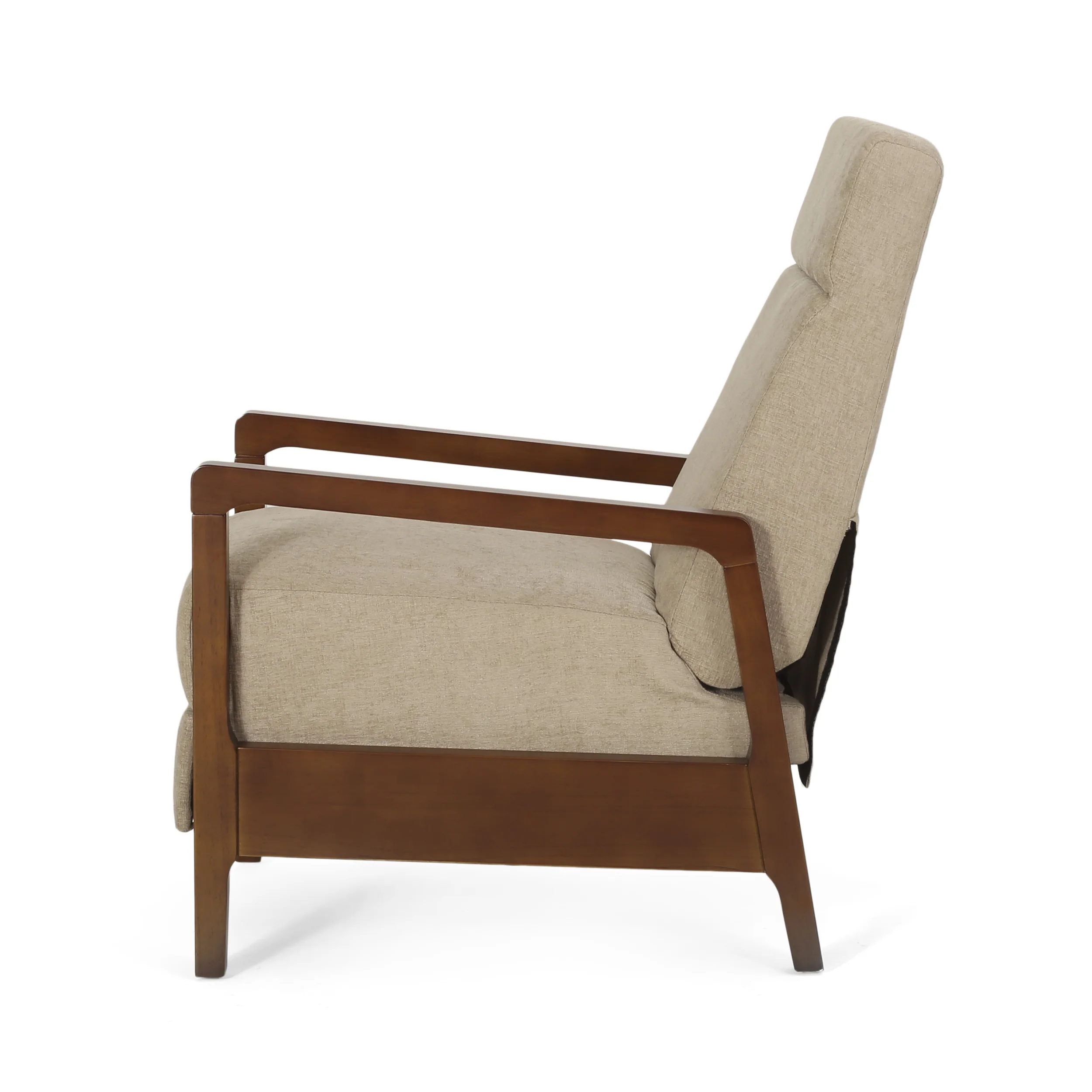 Castner Contemporary Fabric Waterfall Back Pushback Recliner - furnishings