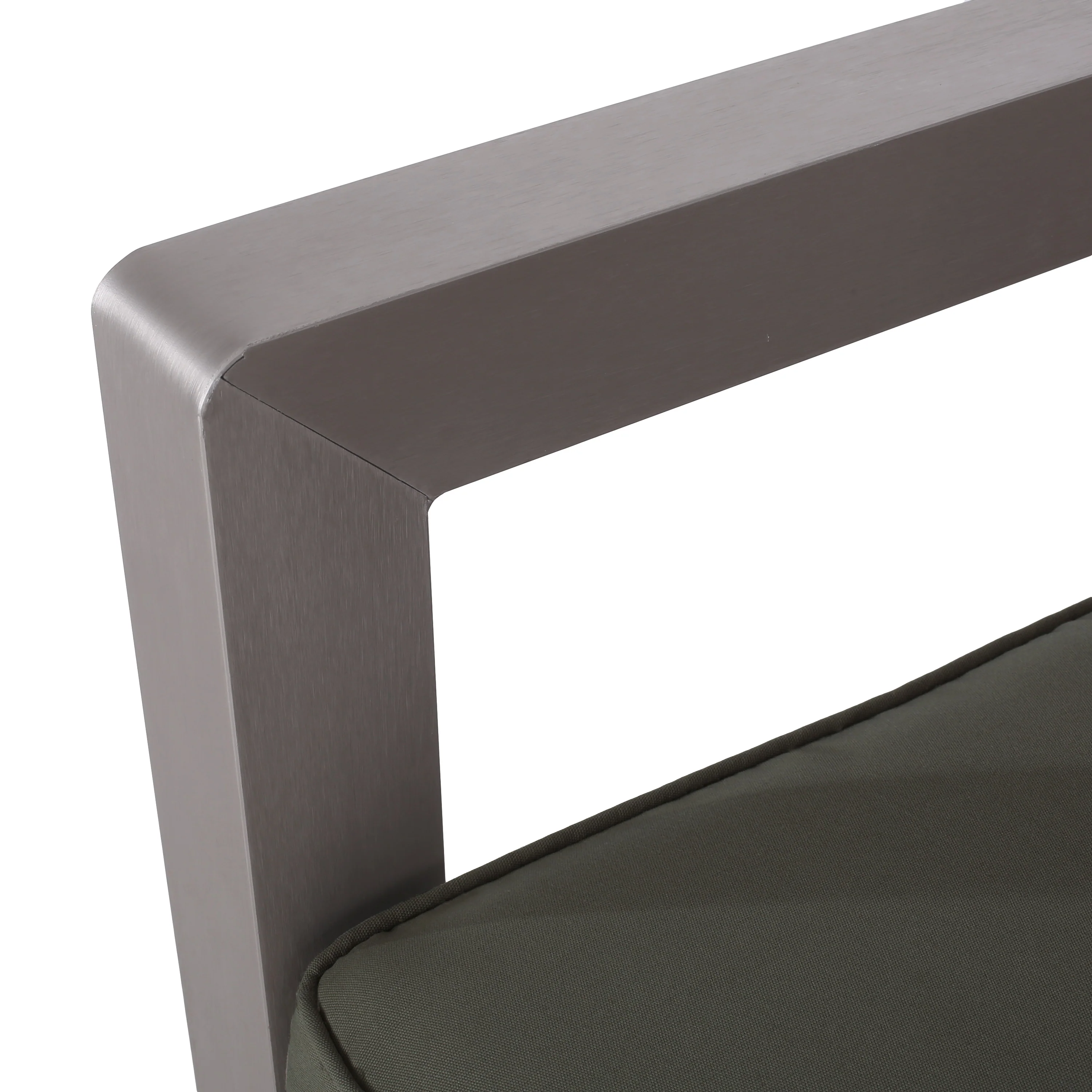Alec Outdoor Aluminum Loveseat with Cushions - furnishings