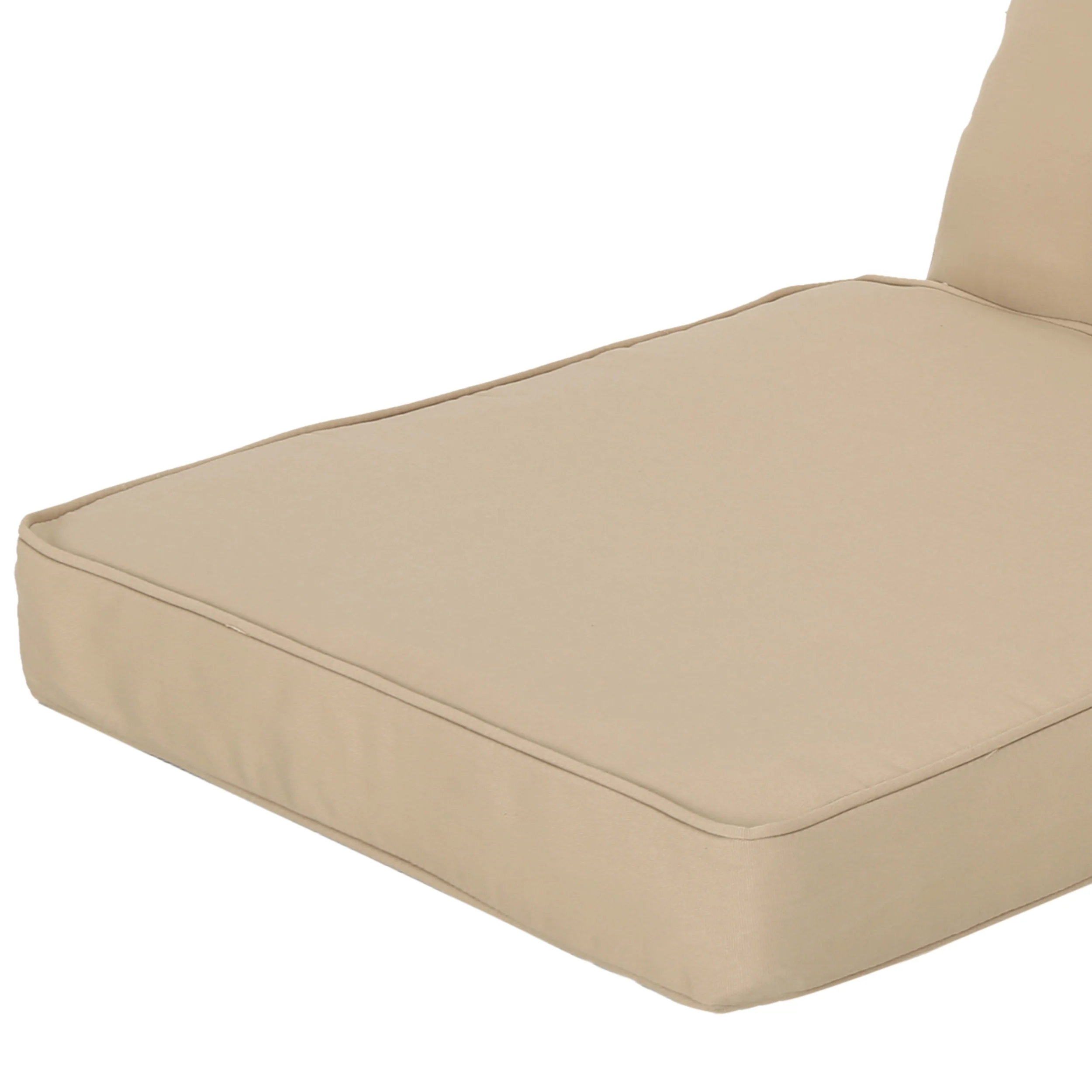 Atiyah Outdoor Water Resistant Fabric Loveseat Cushions with Piping - furnishings