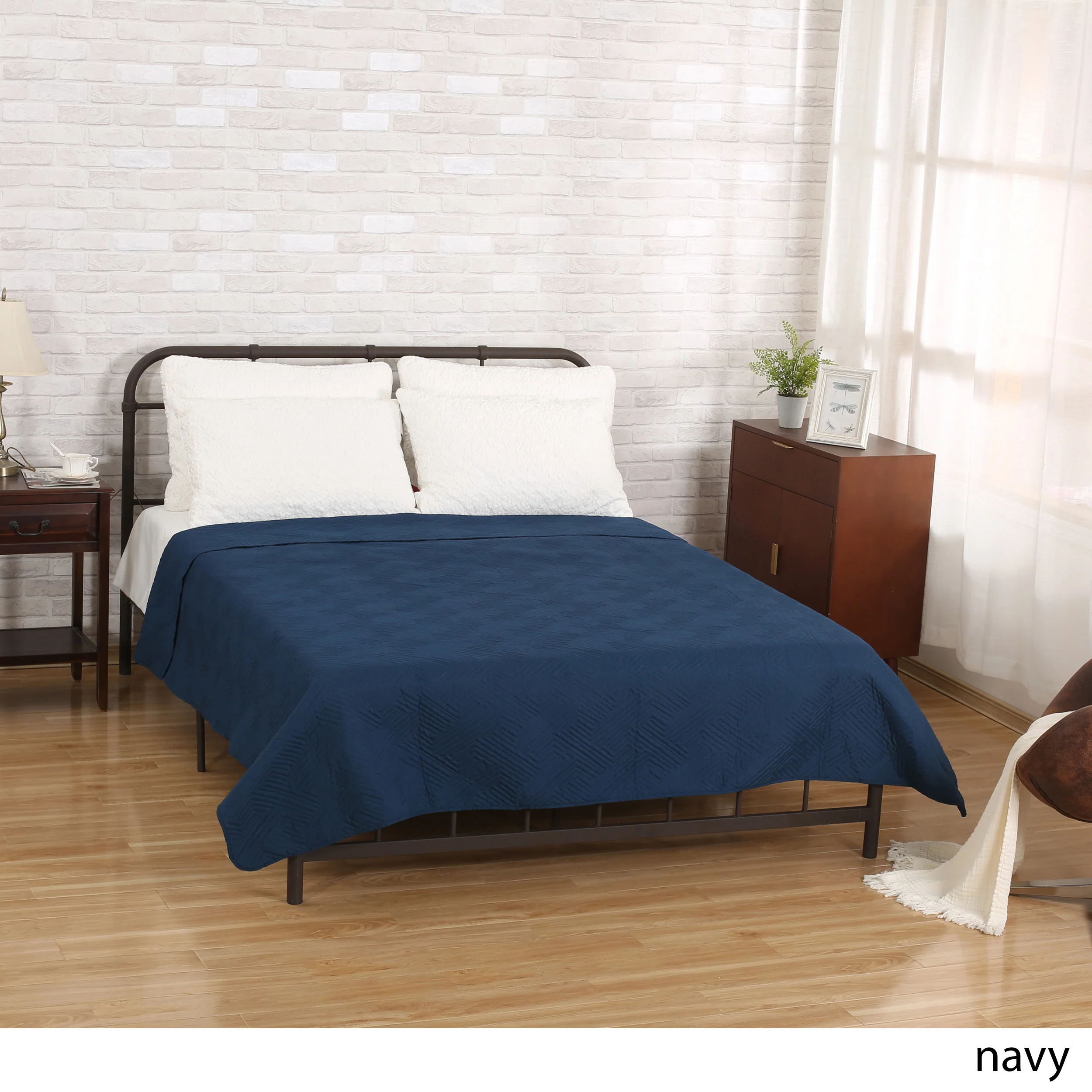 Cohen Double Bed Fabric Quilt - furnishings