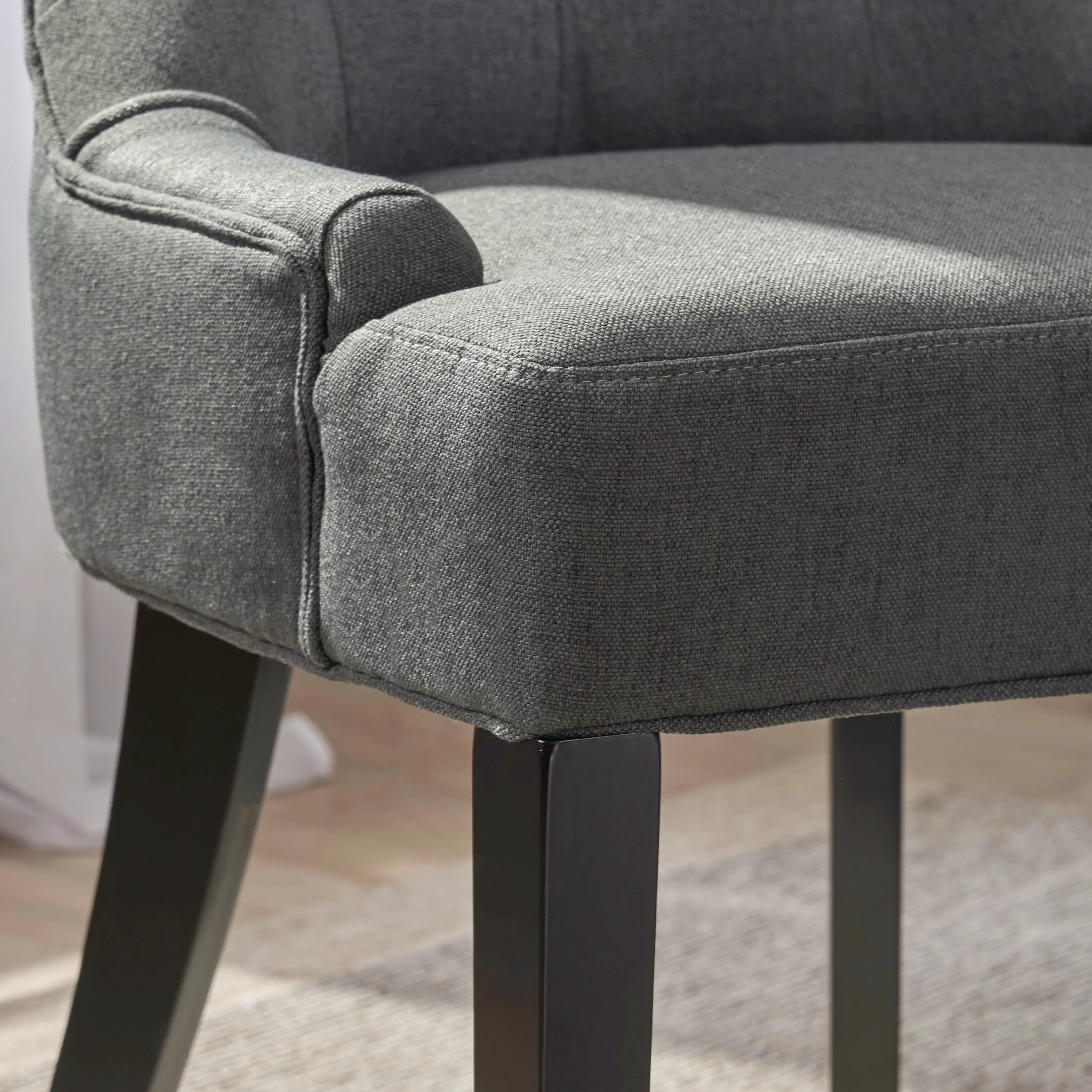 Maggie Contemporary Tufted Dining Chairs, Set of 2 - furnishings