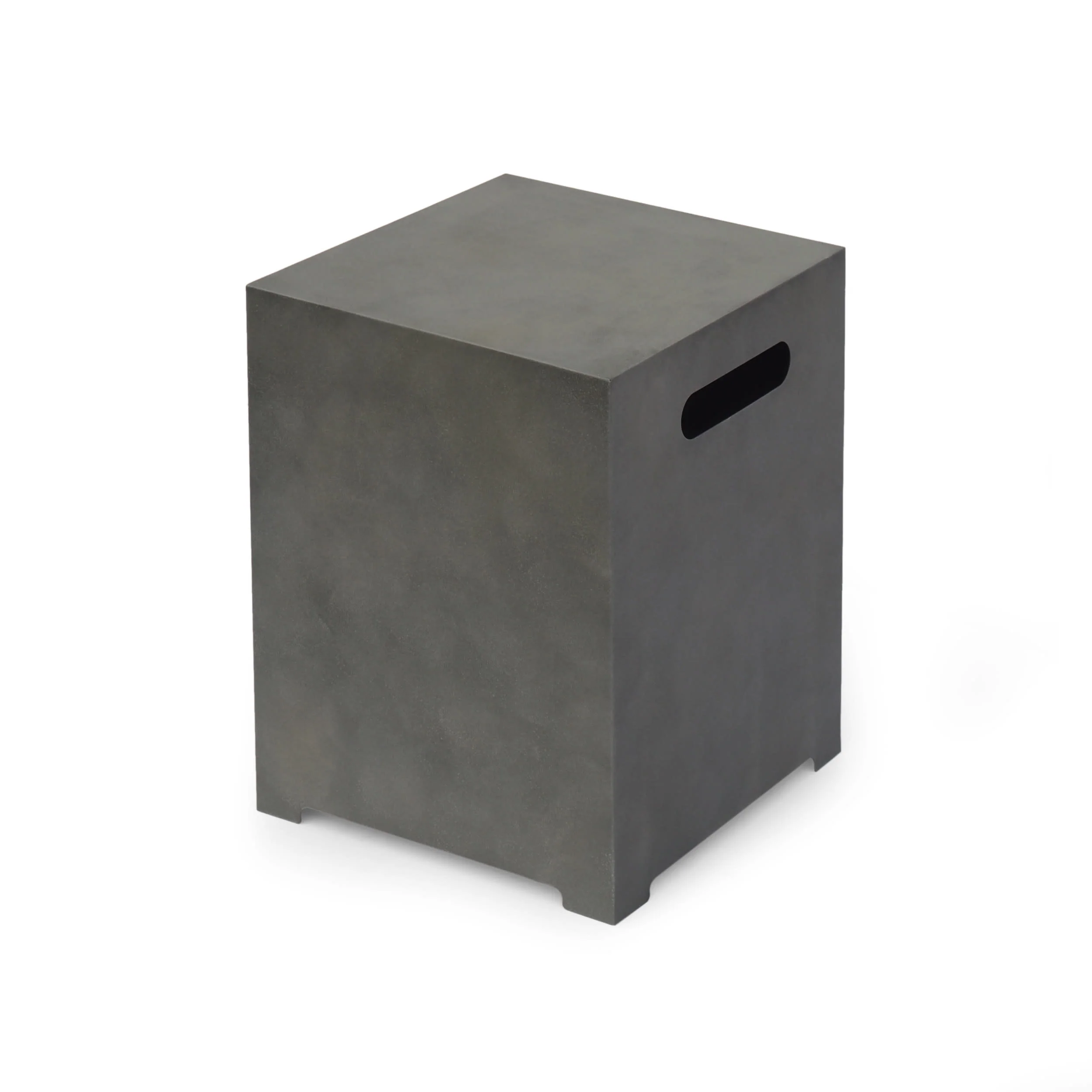 Jasmine Outdoor Metal Tank Holder Side Table - furnishings